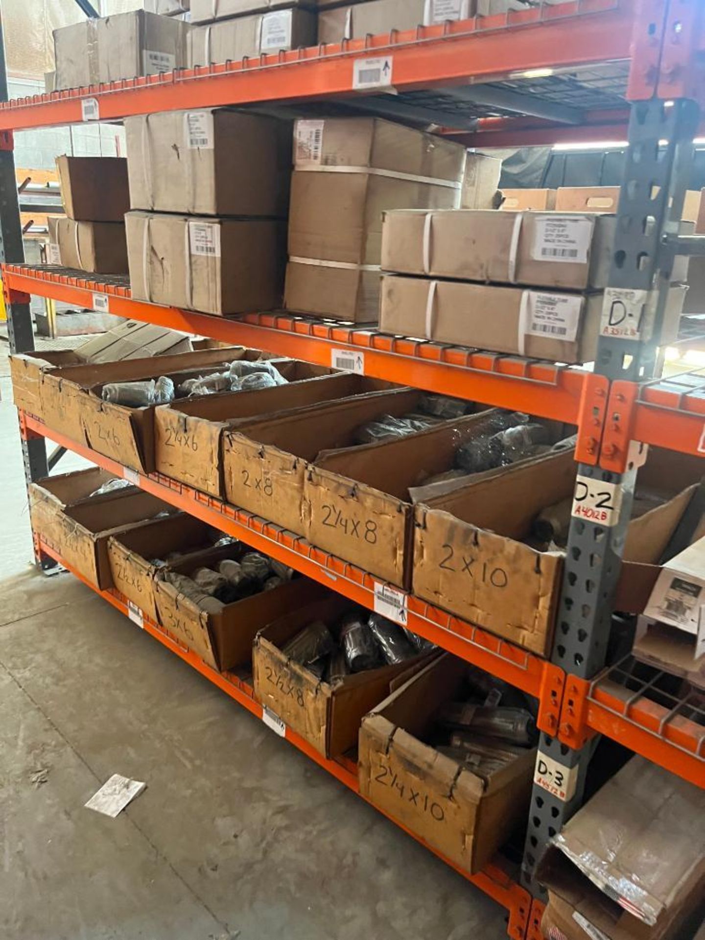 Content of (24) Sections of Pallet Rack Including (New) Catalytic Converters, Parts, Gaskets, Flange - Image 49 of 58