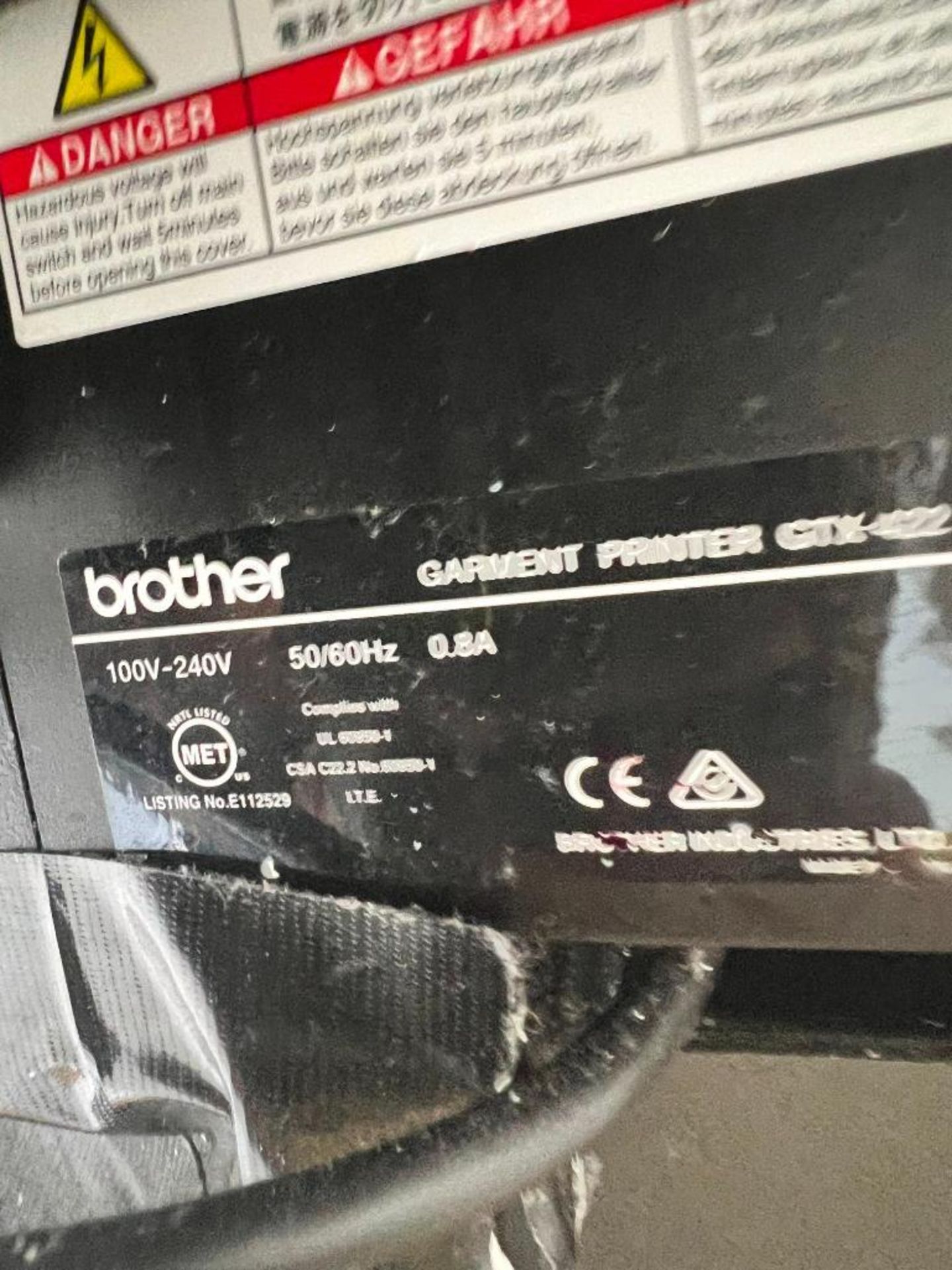 Brother DTG Printer, Model GTX-422 (Needs Repaired) - Image 2 of 2