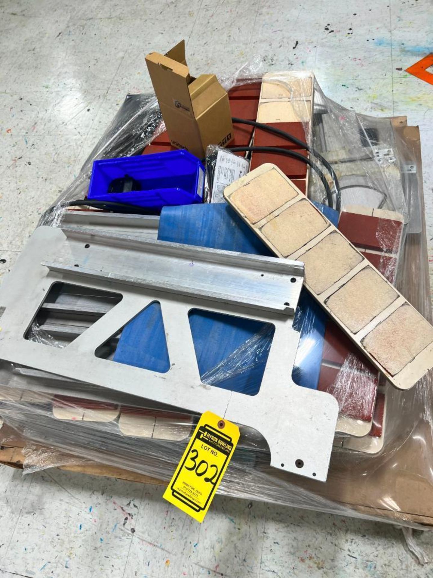 Pallet Of Assorted Printing Squeegee Parts