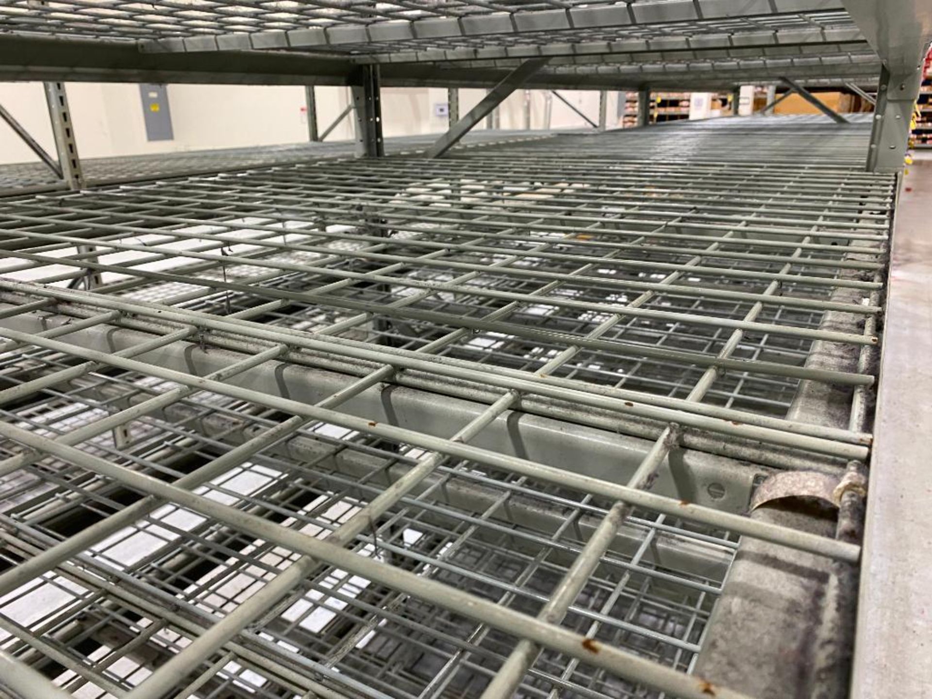 (3x) Sections of Light Duty Racking: (54) 96" x 3" Beams, (4) 96" x 48-1/2" Uprights, & (54) Wire De - Image 3 of 4