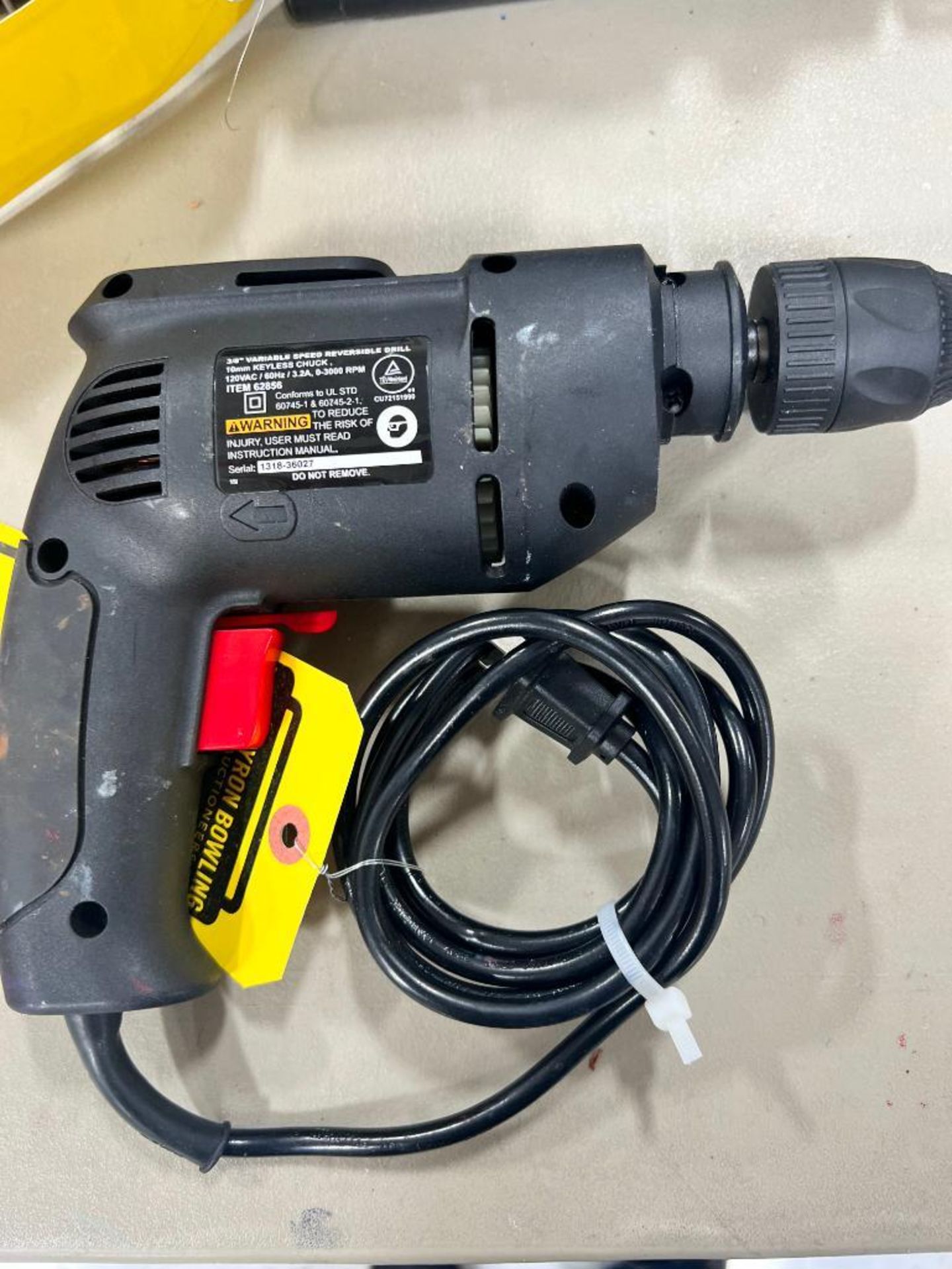 Drill Master Electric Reversible Drill, 3/8", Variable Speed - Image 2 of 2