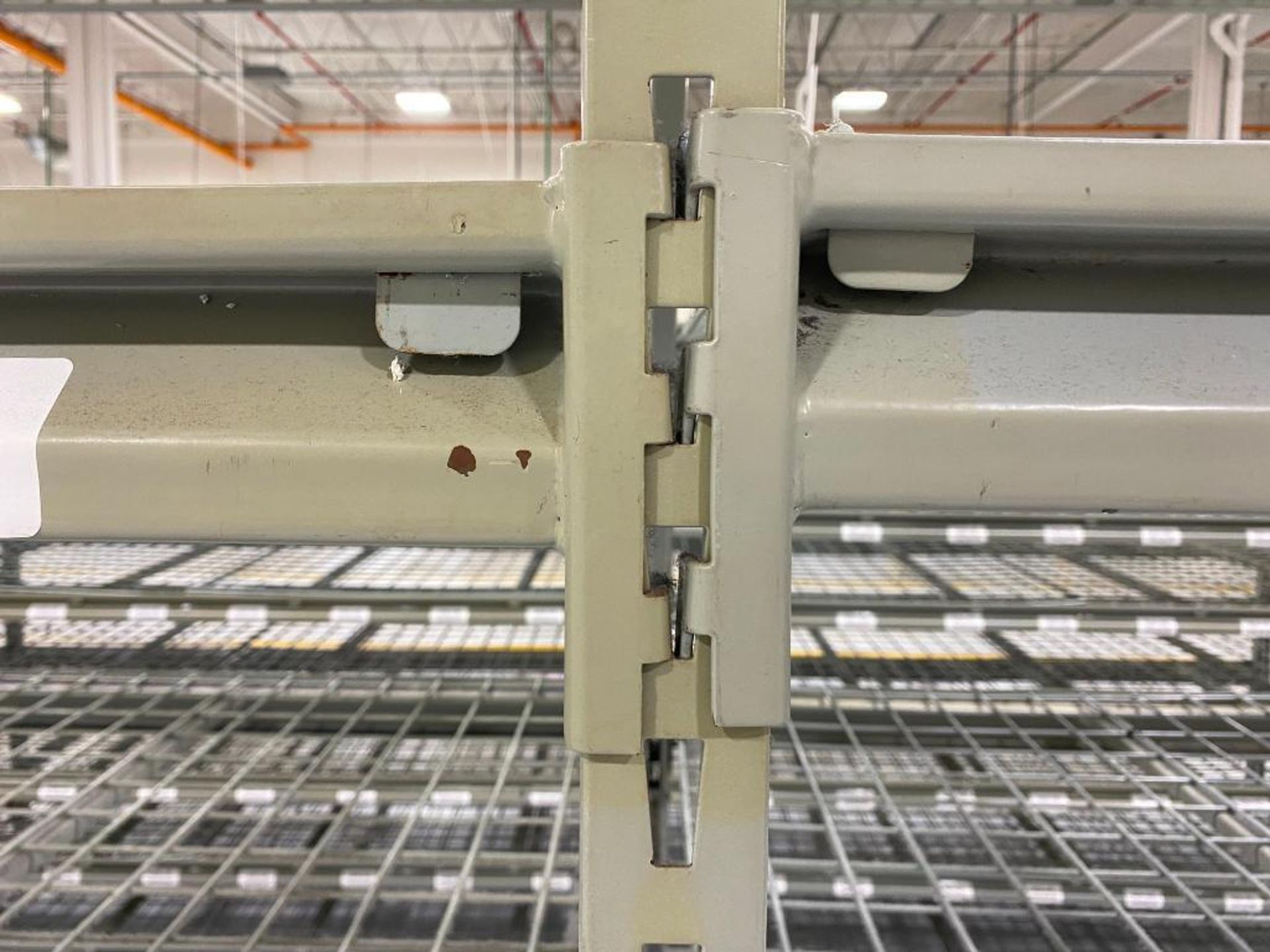 (3x) Sections of Light Duty Racking: (30) 96" x 3" Beams, (4) 96" x 48-1/2" Uprights, & (30) Wire De - Image 4 of 4