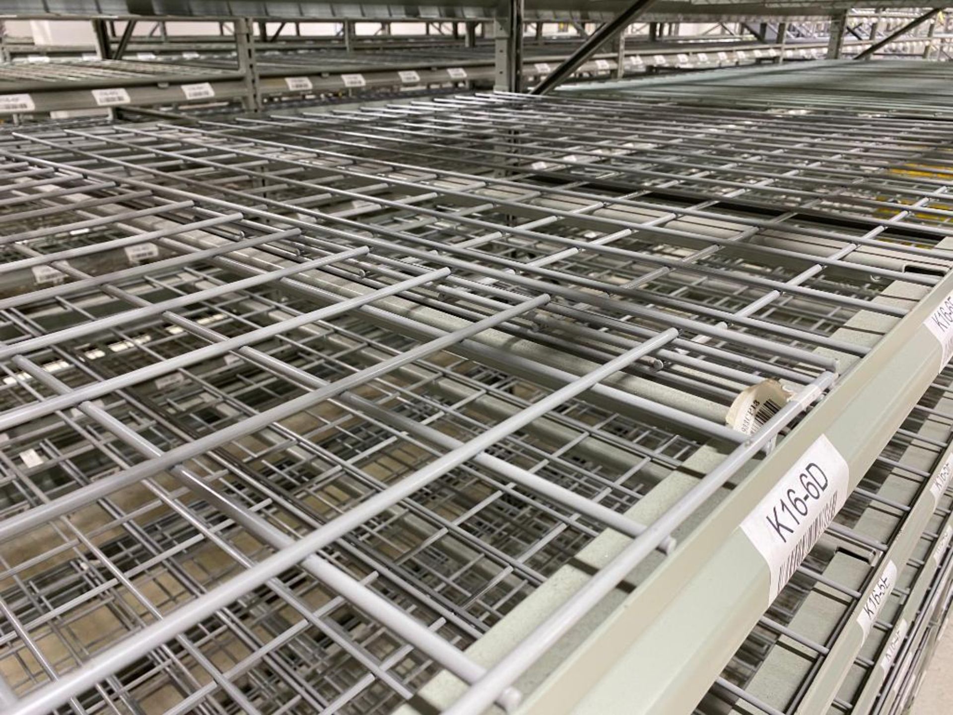 (7x) Sections of Light Duty Racking: (140) 96" x 3" Beams, (9) 96" x 48-1/2" Uprights, & (140) Wire - Image 3 of 4