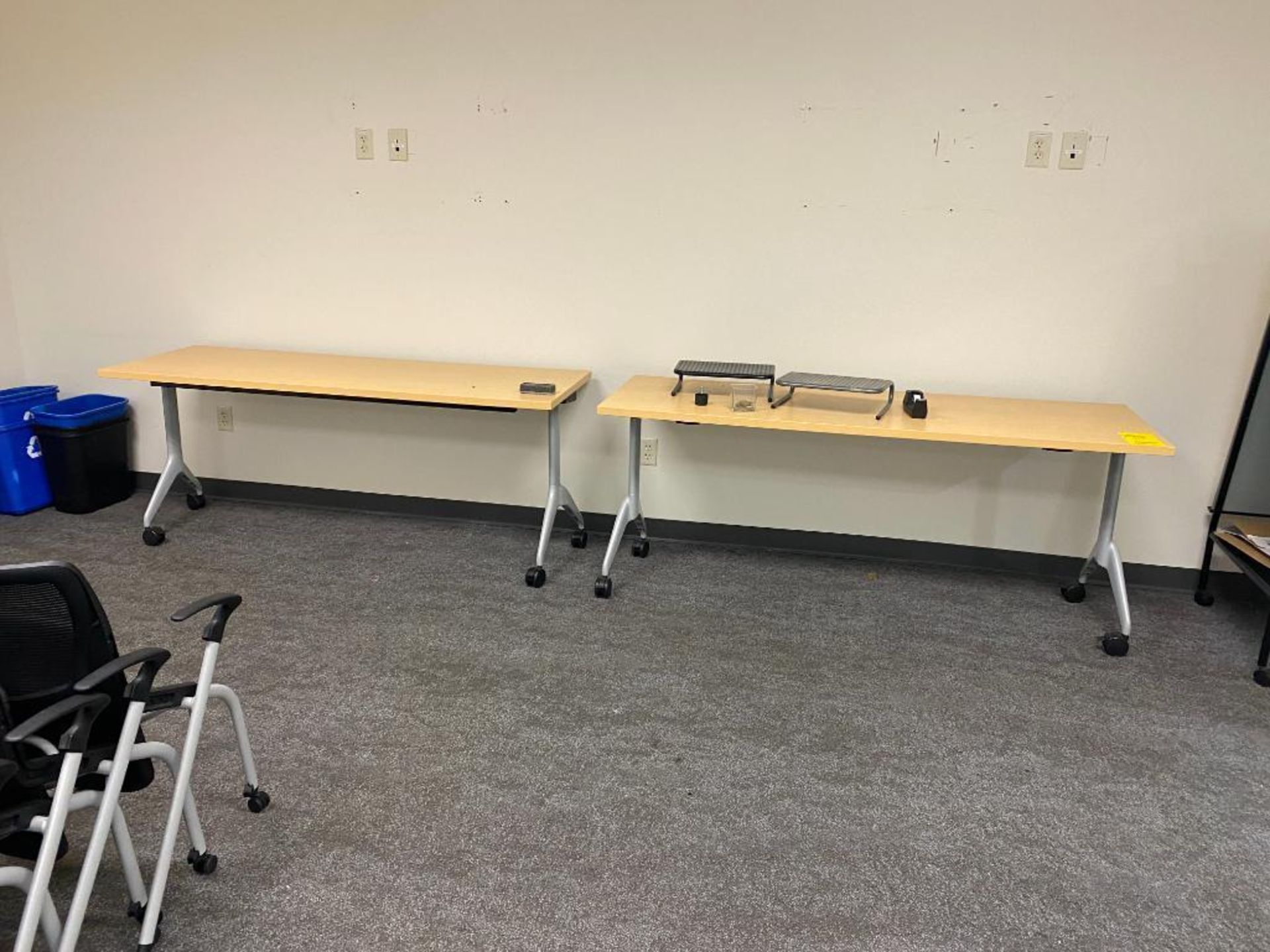 Training Room Content: (4) Rolling Tables, (7) Chairs, & Eisle