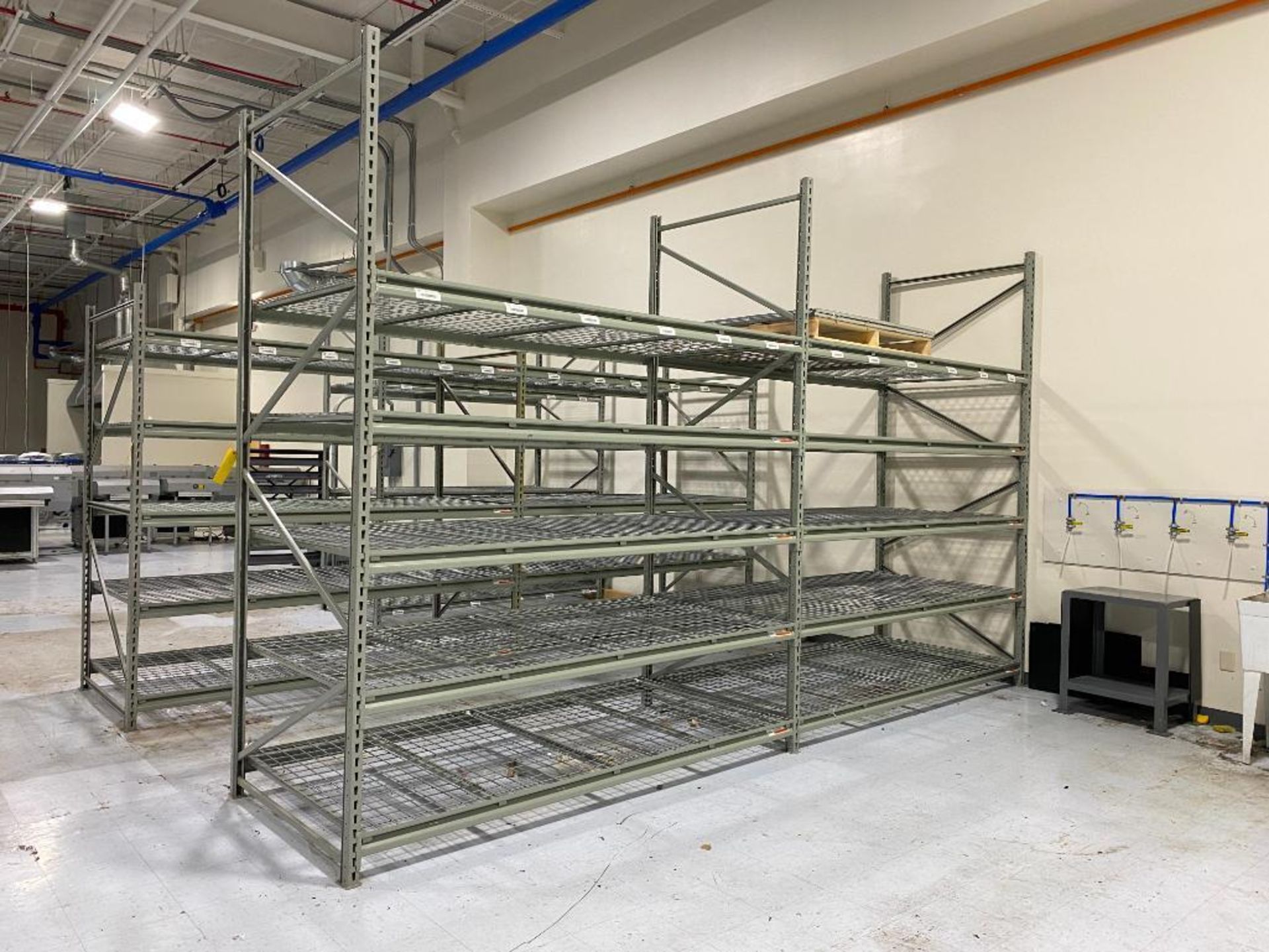 (5x) Sections of Light Duty Racking: (50) 96" x 3" Beams, (3) 96" x 48-1/2" Uprights, (5) 120" x 48- - Image 2 of 4