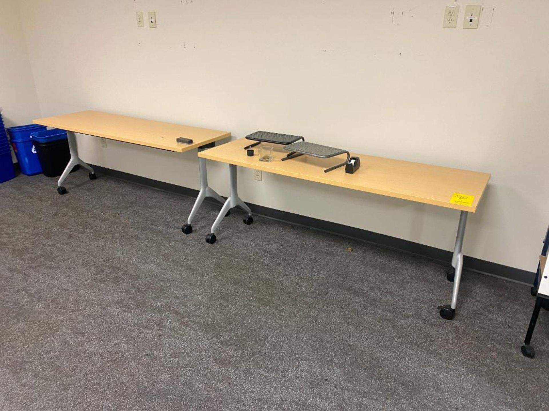 Training Room Content: (4) Rolling Tables, (7) Chairs, & Eisle - Image 7 of 7