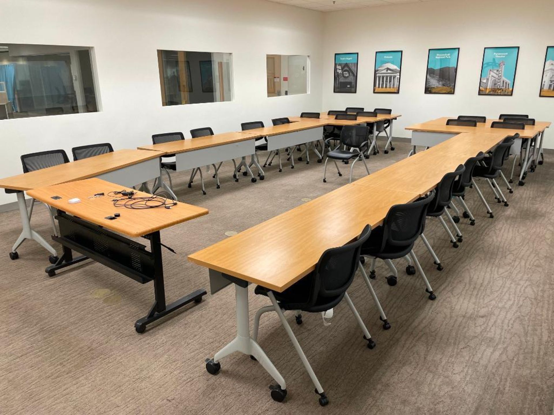 Content of Training Room w/ (13) Tables & (24) Chairs