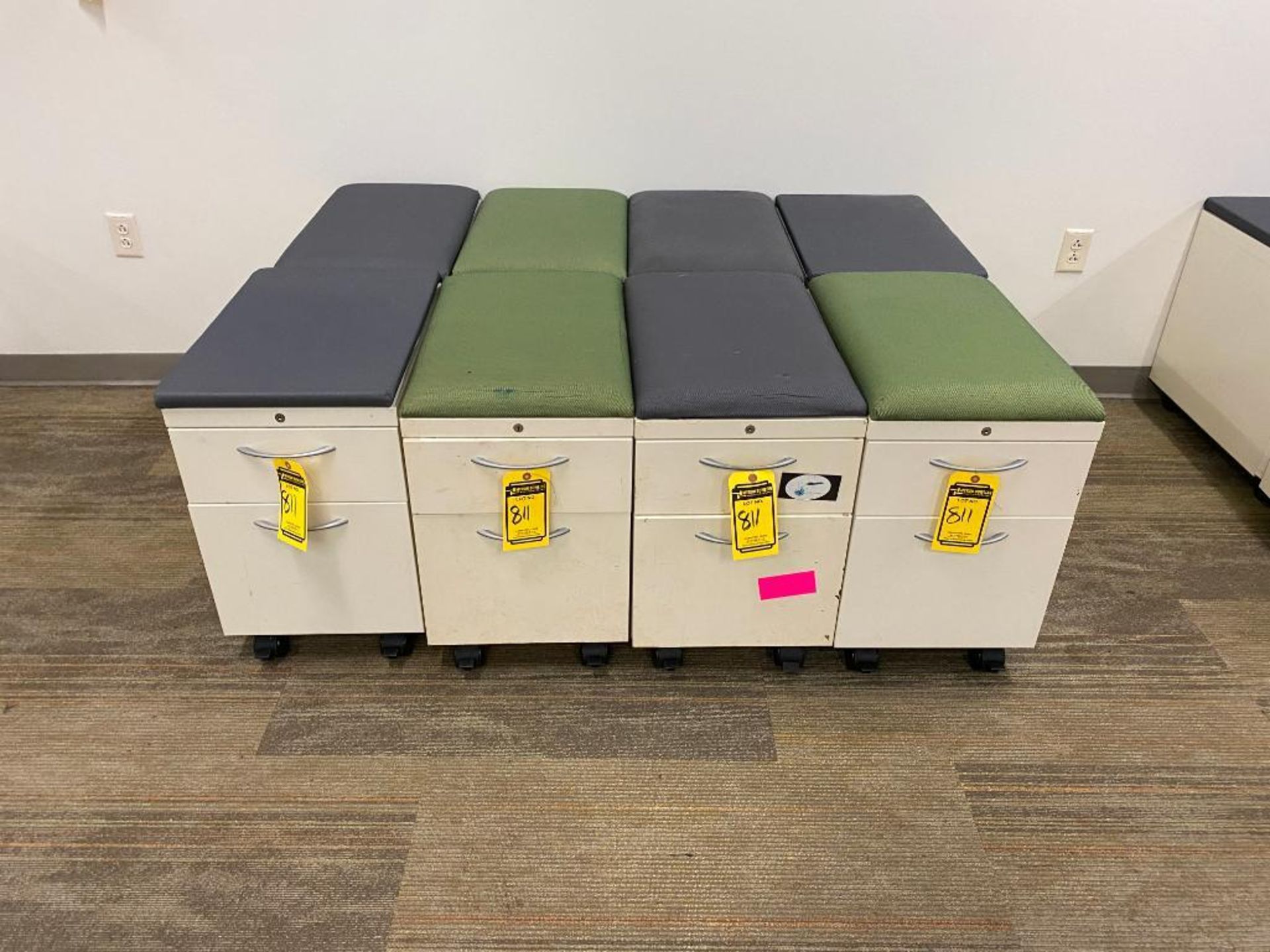 (8) Rolling File Cabinets