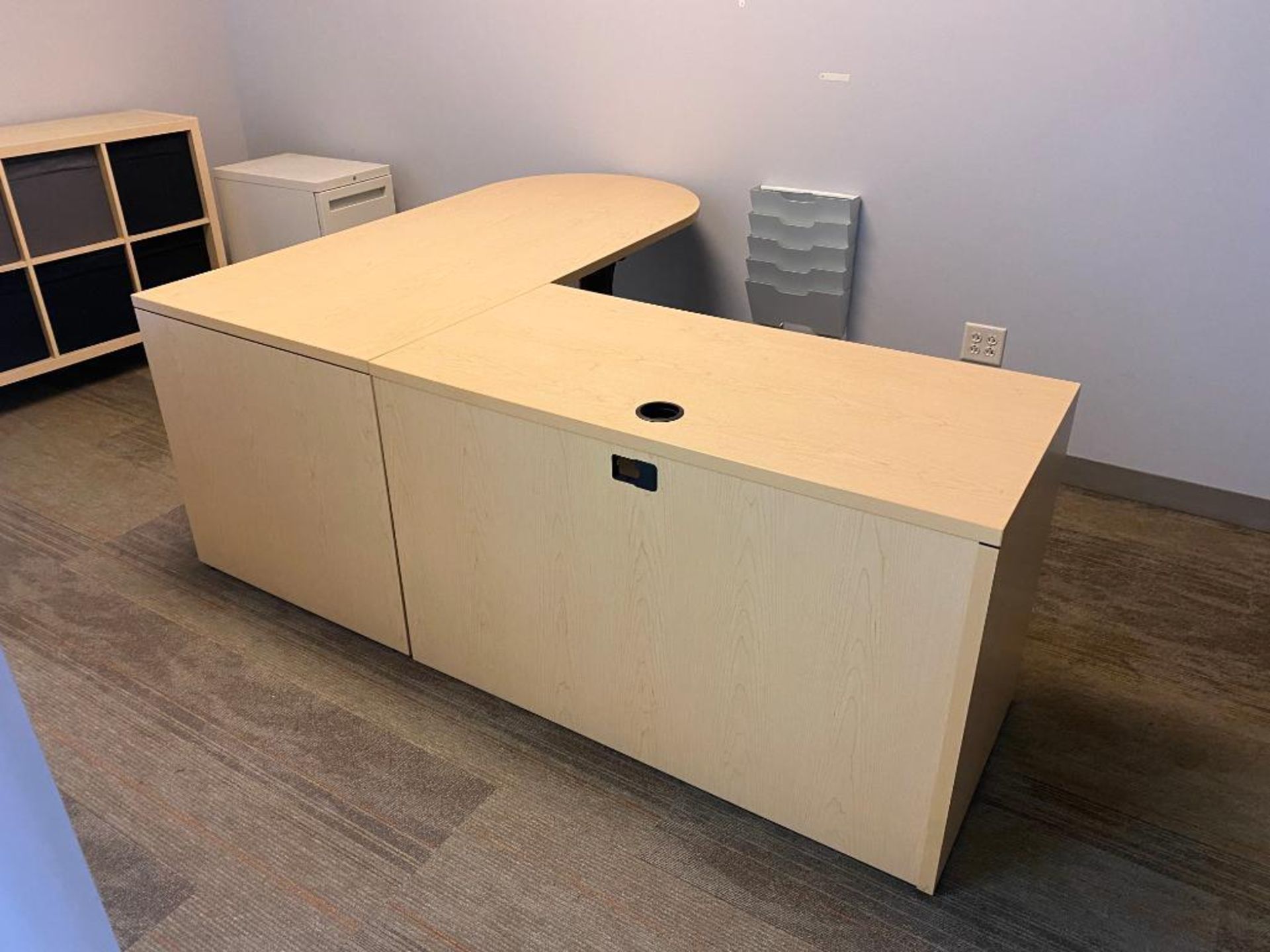 Content of Office: Desk & Cabinets