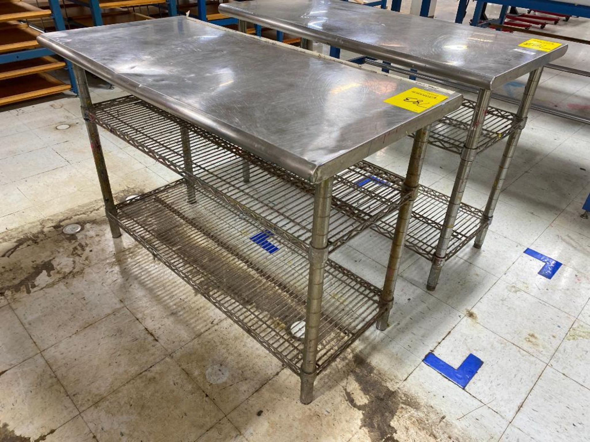 (2) Stainless Steel Tables, 49" x 24" - Image 2 of 2