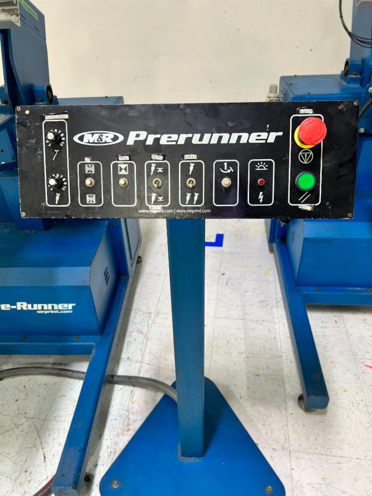 M & R Prerunner Automatic Screen Printing Machine, Model PRUN507001012036A, S/N 343266899, 3 Phase - Image 2 of 5