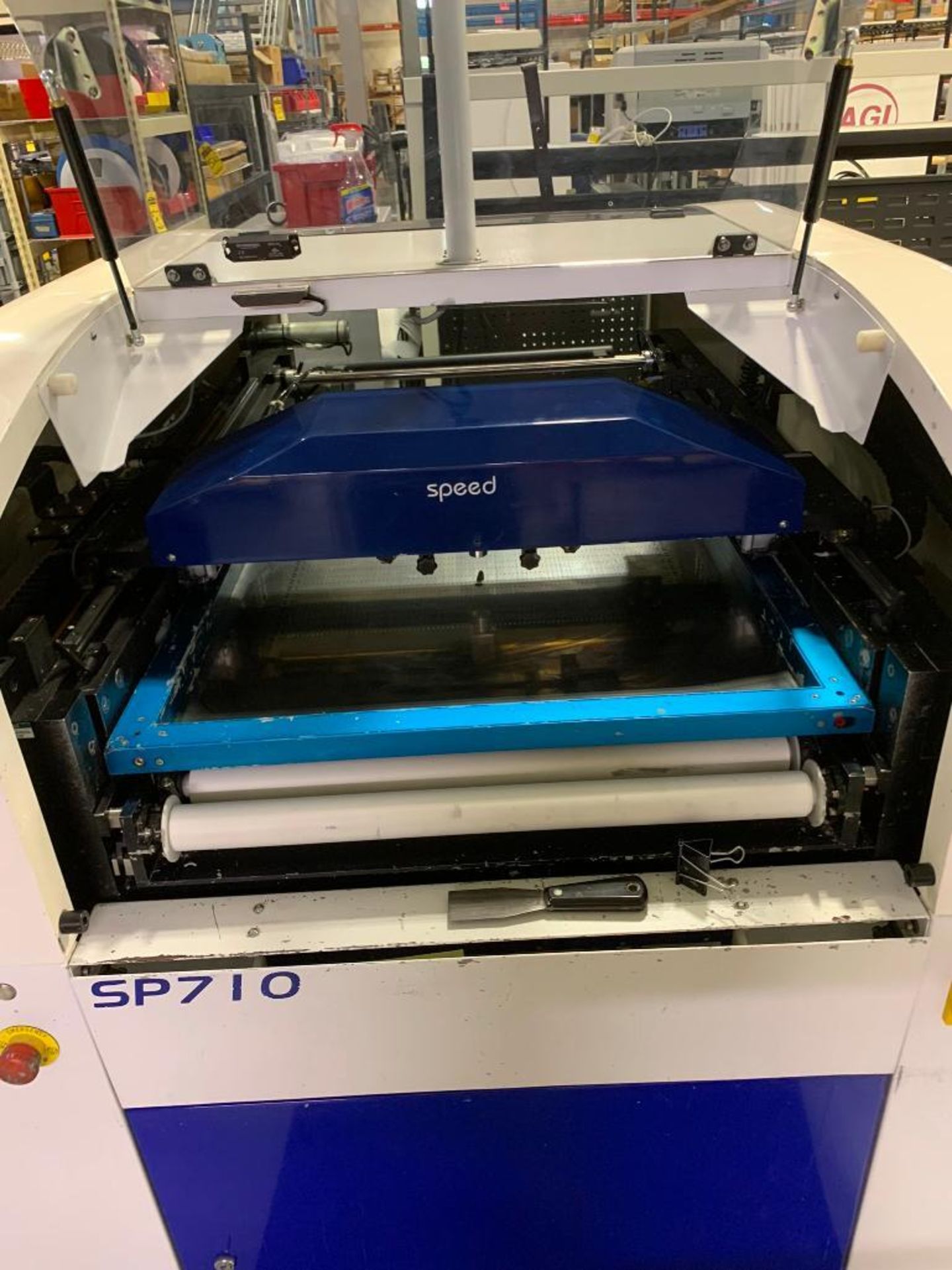 AVI SP710 Screen Printer, Speedprint Technology, YJ Link Variable Speed Transfer Conveyor - Image 3 of 4