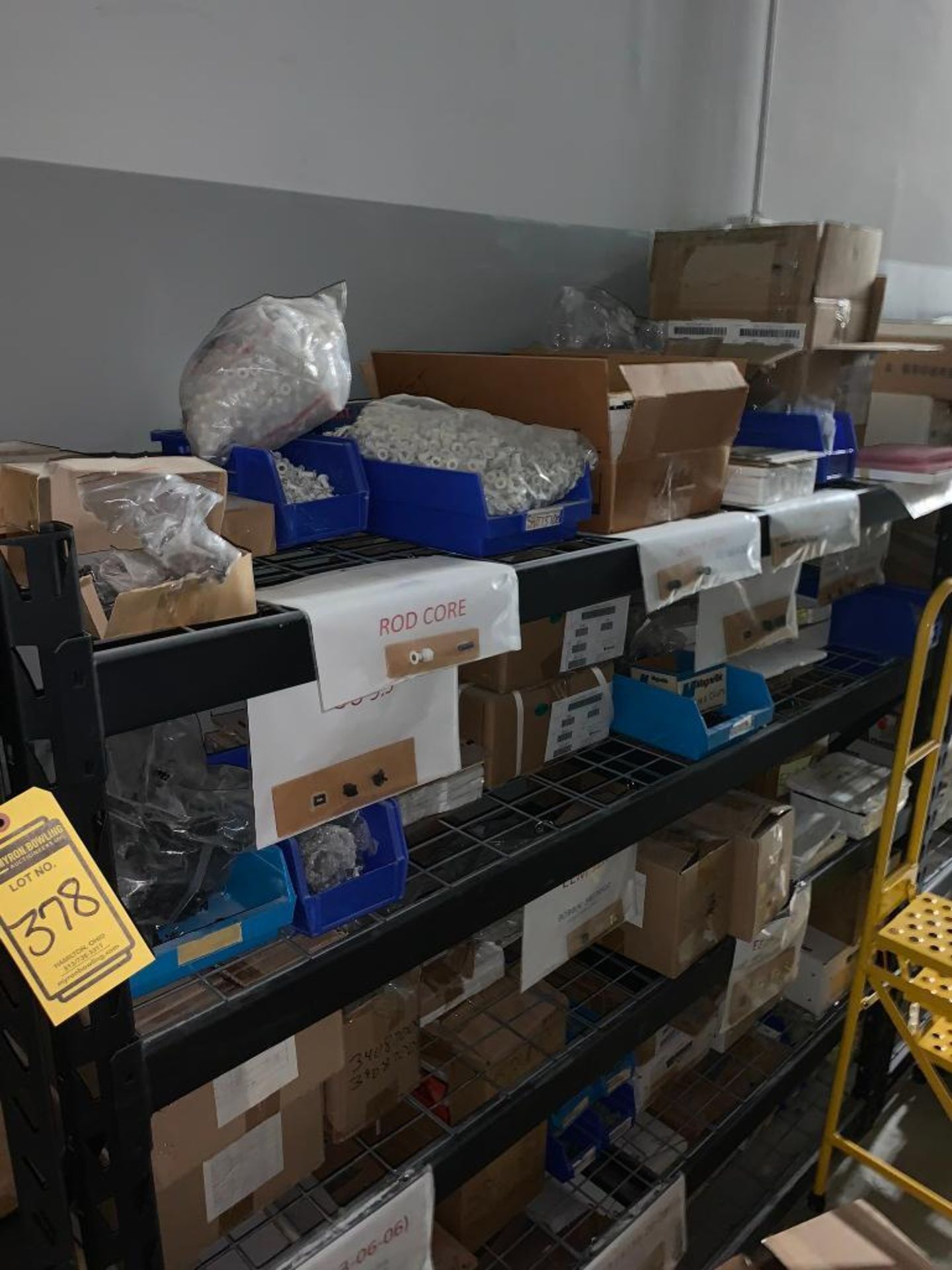(13) Bays of Light Duty Pallet Racking & Content; Assorted Bobbins - Image 13 of 14