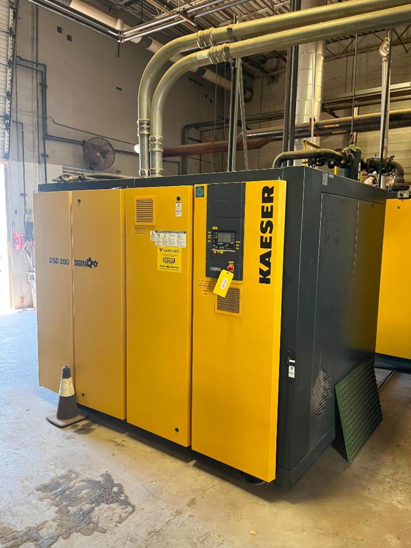 2014 Kaeser DSD 200 Air Compressor, S/N 1220, 250HP, 28,442 Running Hours, 7,775 Load Hours