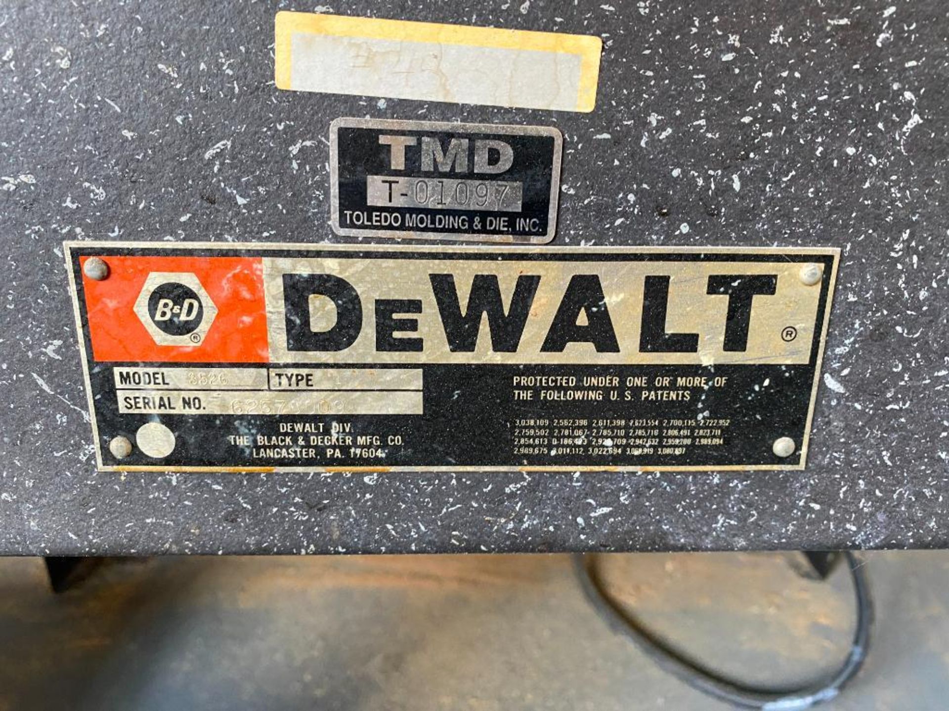 Dewalt Radial Arm Saw, Model 3526, Pre Feed Table, 8' X 17" Conveyor - Image 6 of 6