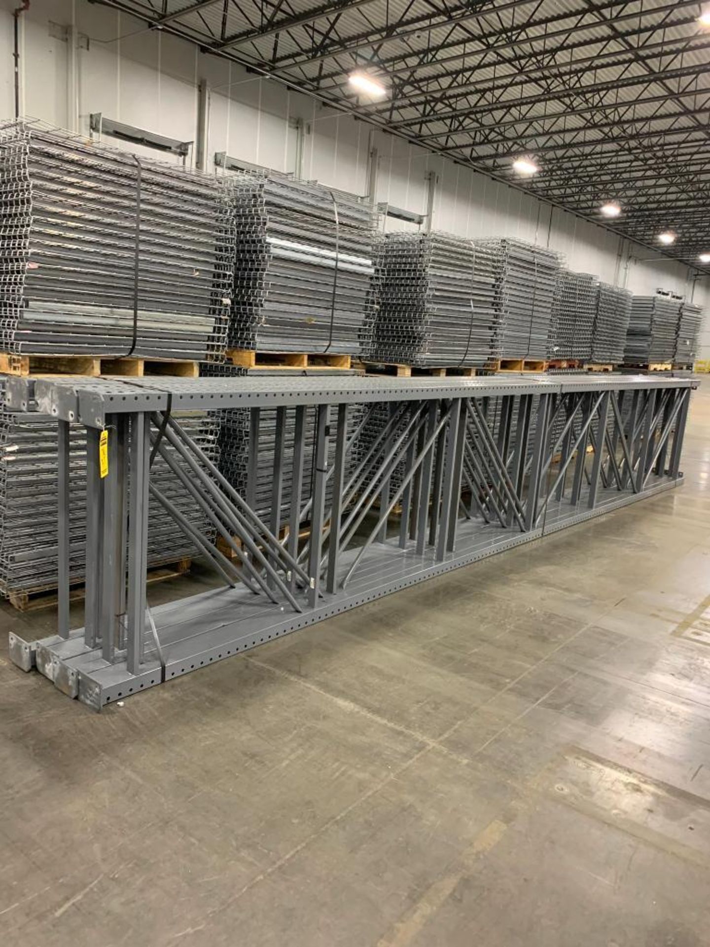 (10x) Steel King Teardrop Uprights, 288" X 48", w/ 7" X 5" Base Plate ***$100 LOADING FEE WILL BE AD