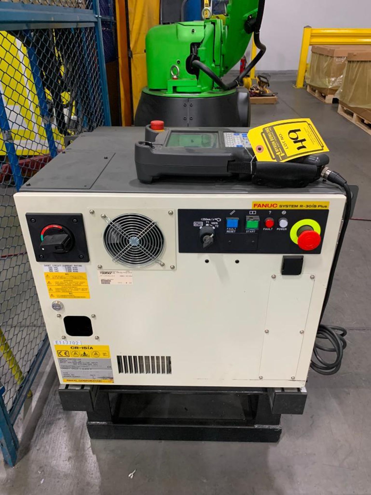 2018 Fanuc Robot CR-15IA, Fanuc Systems R-30IB Plus Power Supply, 480/50/60/3, Type AO5B-2620-B010, - Image 6 of 7