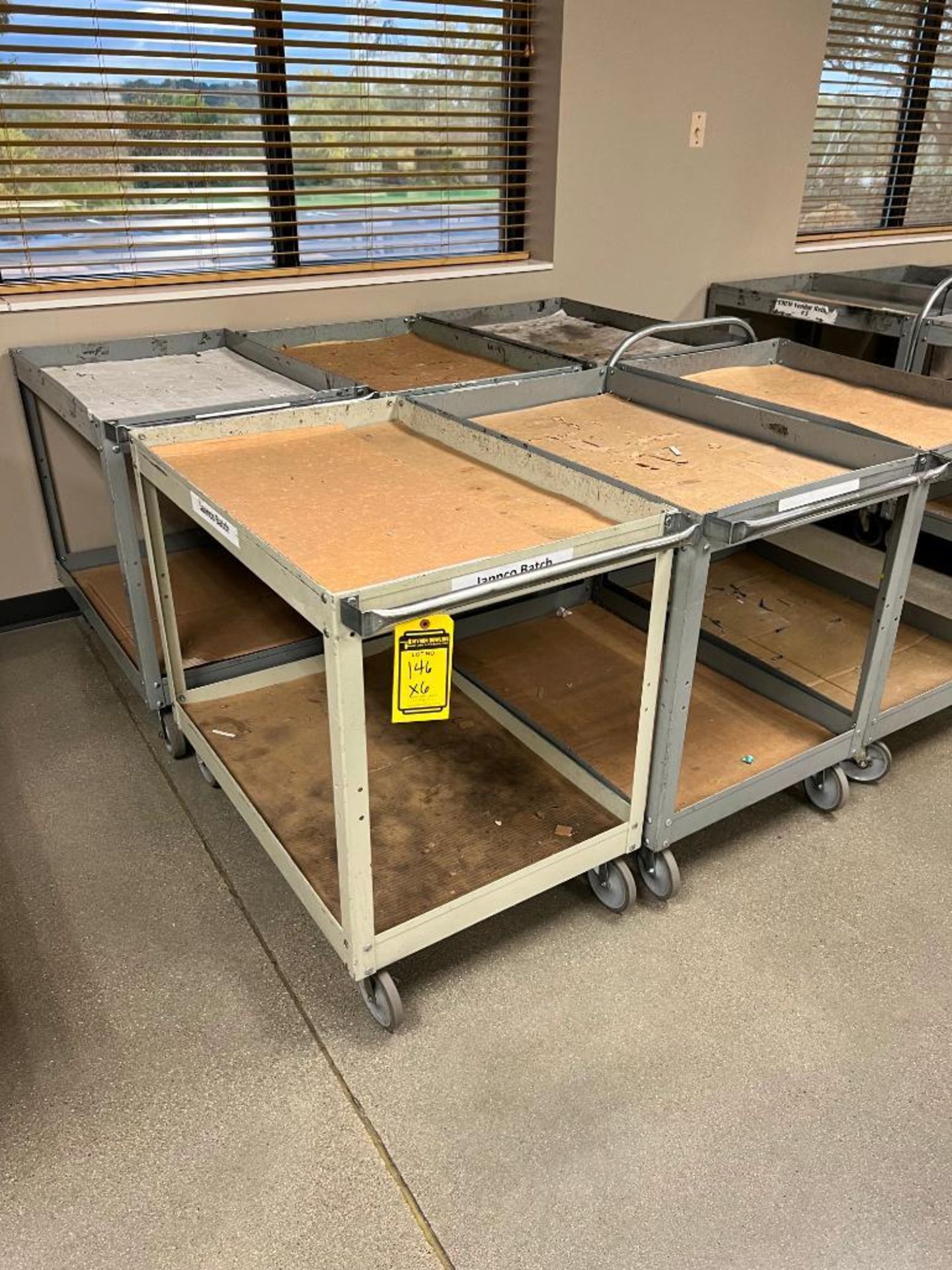 (6x) Rolling Material Carts, 2' X 3' - Image 2 of 2