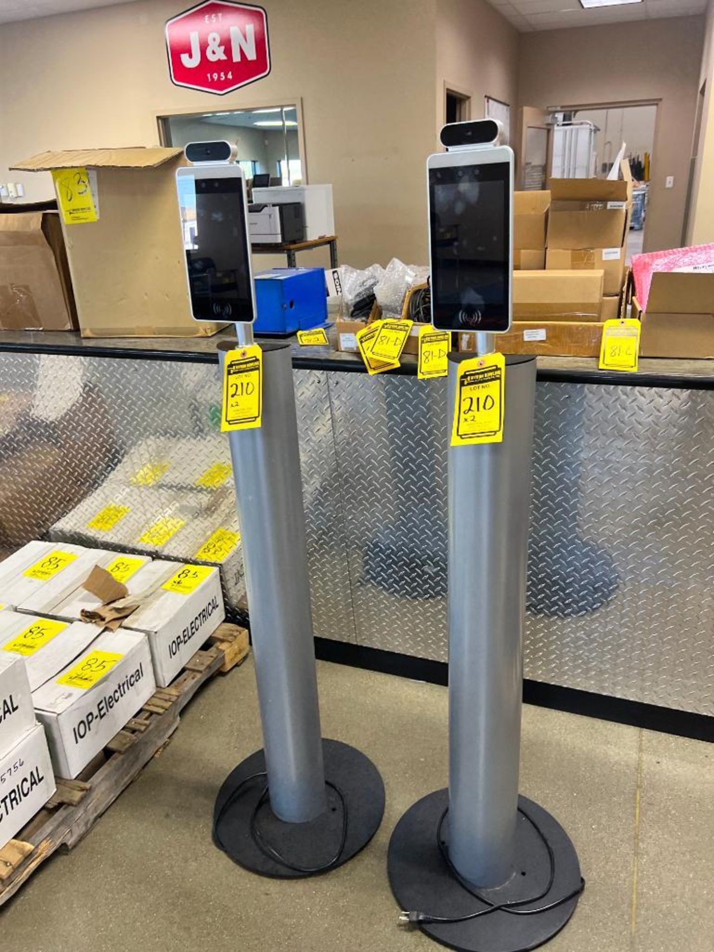 (2x) Meridian Kiosks on Pedestal Stand - Image 2 of 6