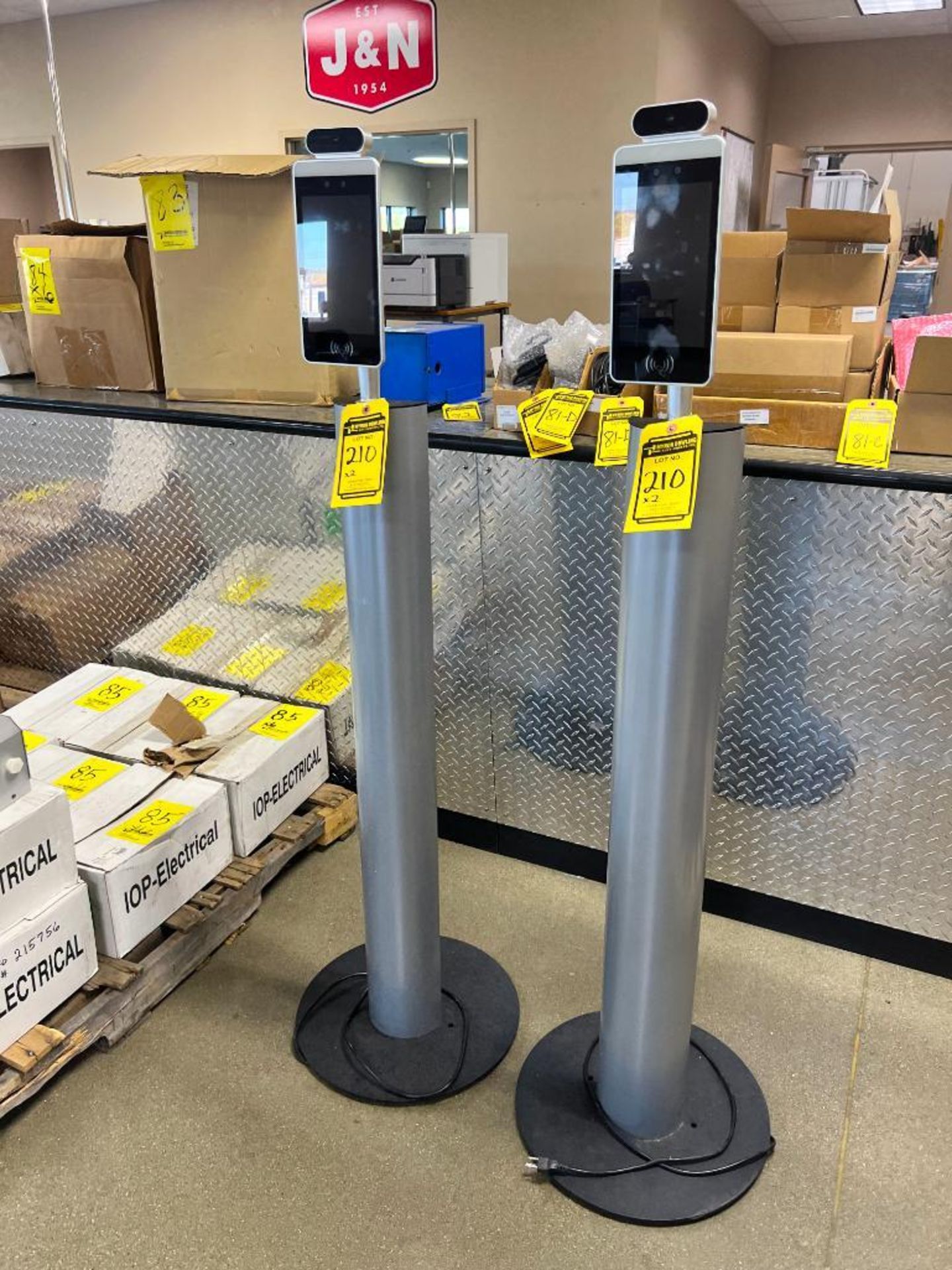 (2x) Meridian Kiosks on Pedestal Stand