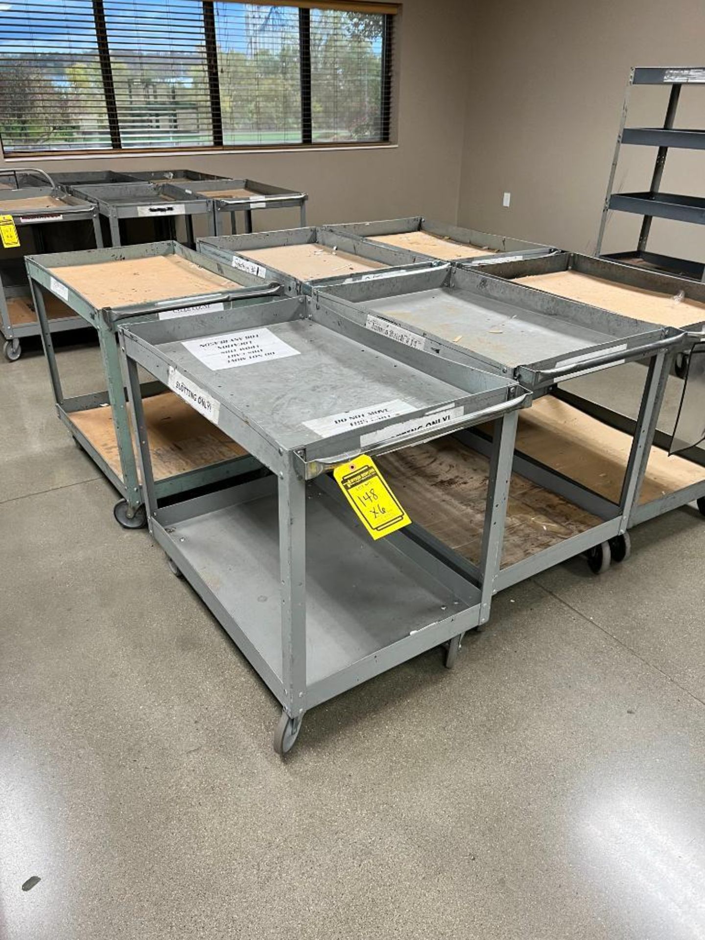 (6x) Rolling Material Carts, 2' X 3' - Image 2 of 2