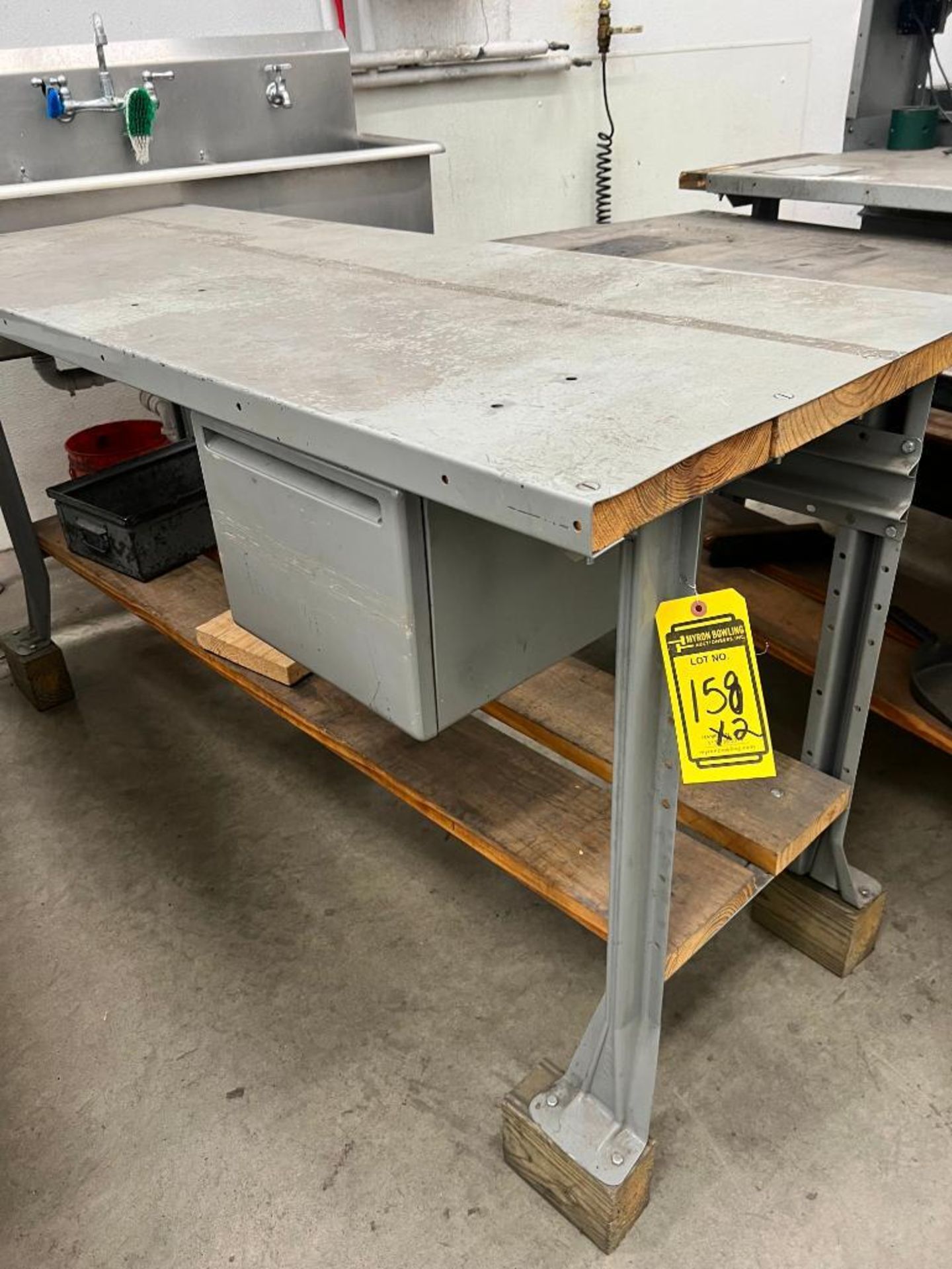 (2x) Workbenches, 6' X 2' 4" ($25 Loading Fee will be Added to Invoice)