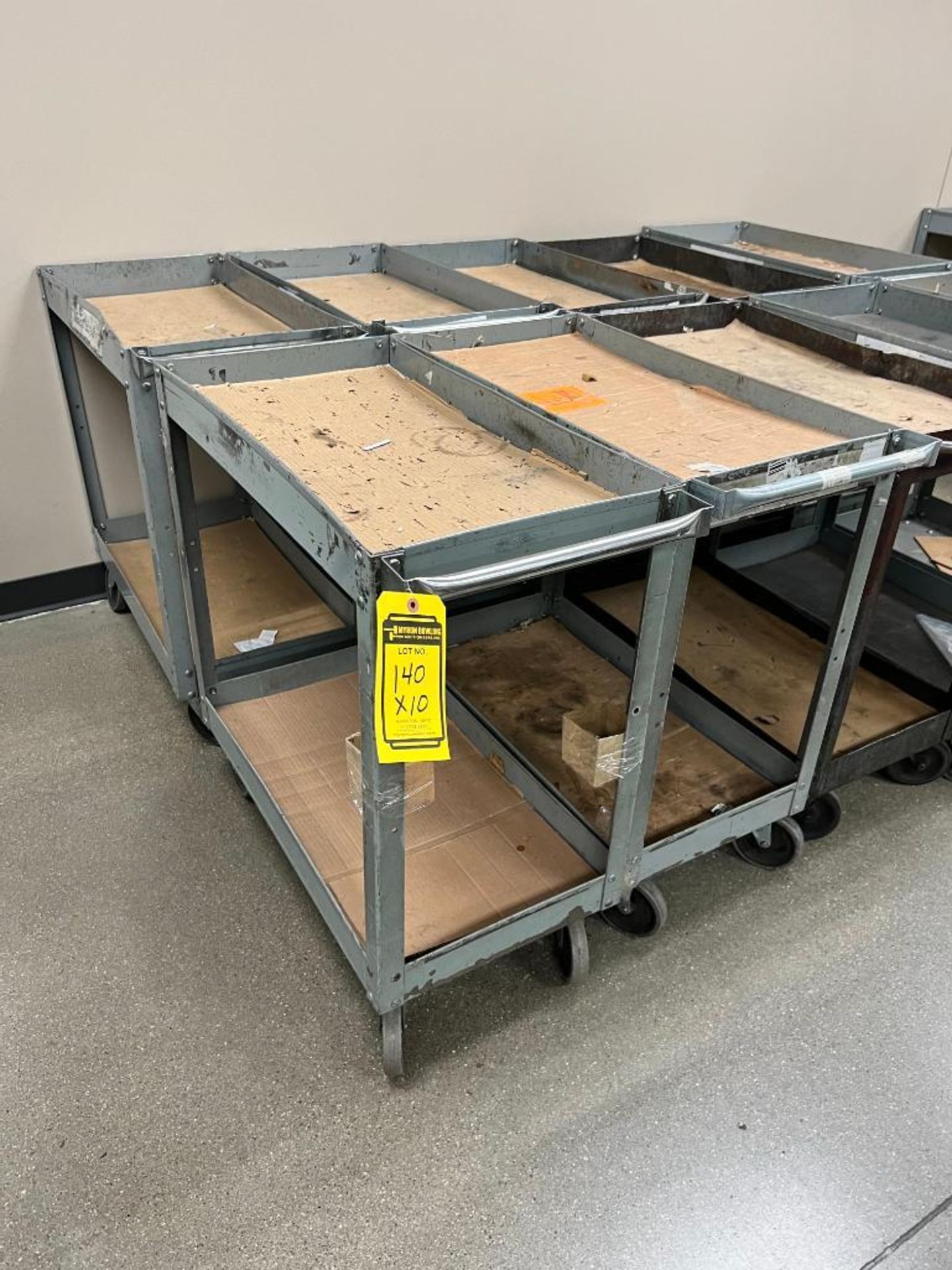 (10x) Rolling Material Carts, 2'6" X 1'4" - Image 2 of 2