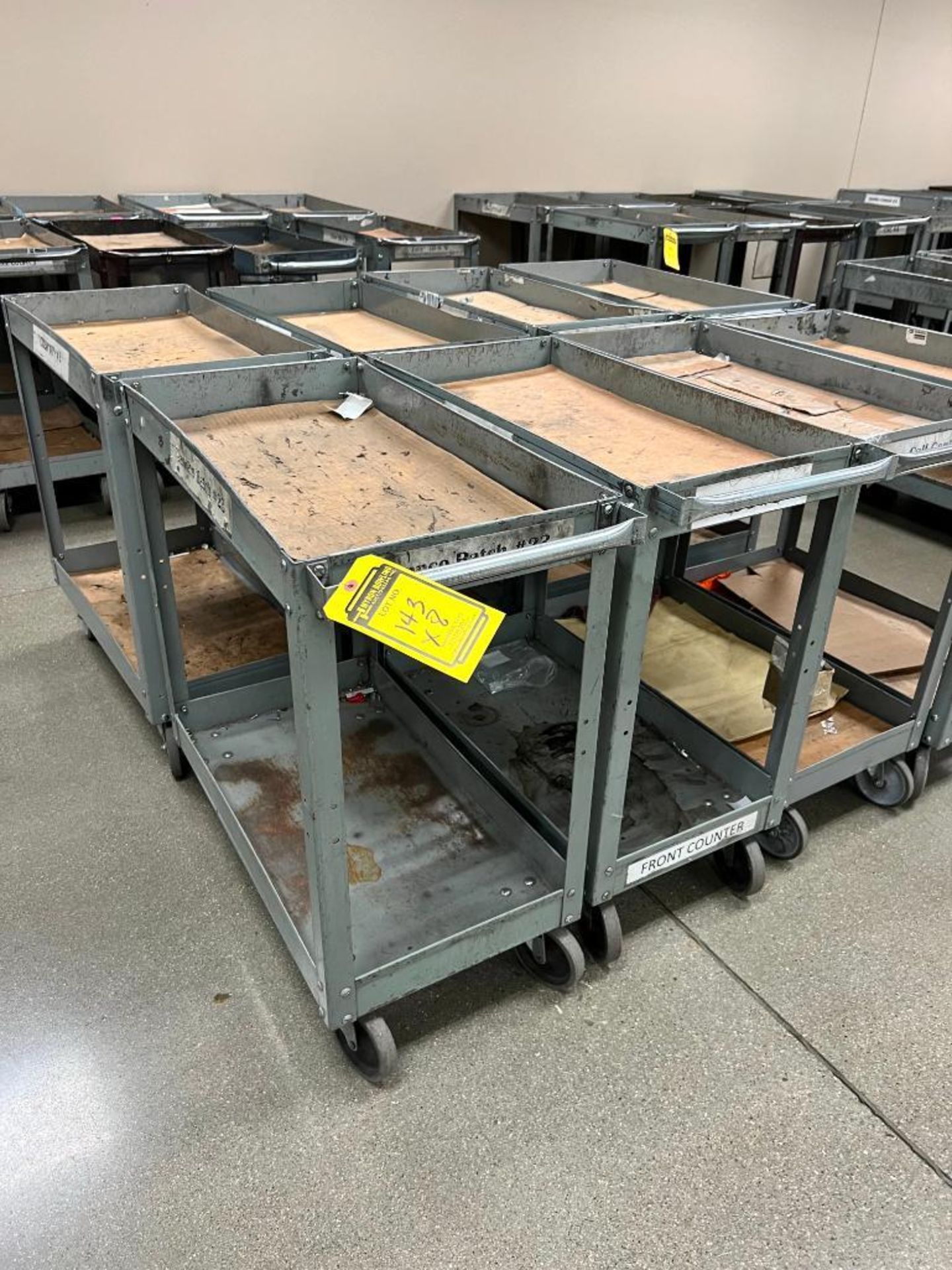 (10x) Rolling Material Carts, 2'6" X 1'4" - Image 2 of 2