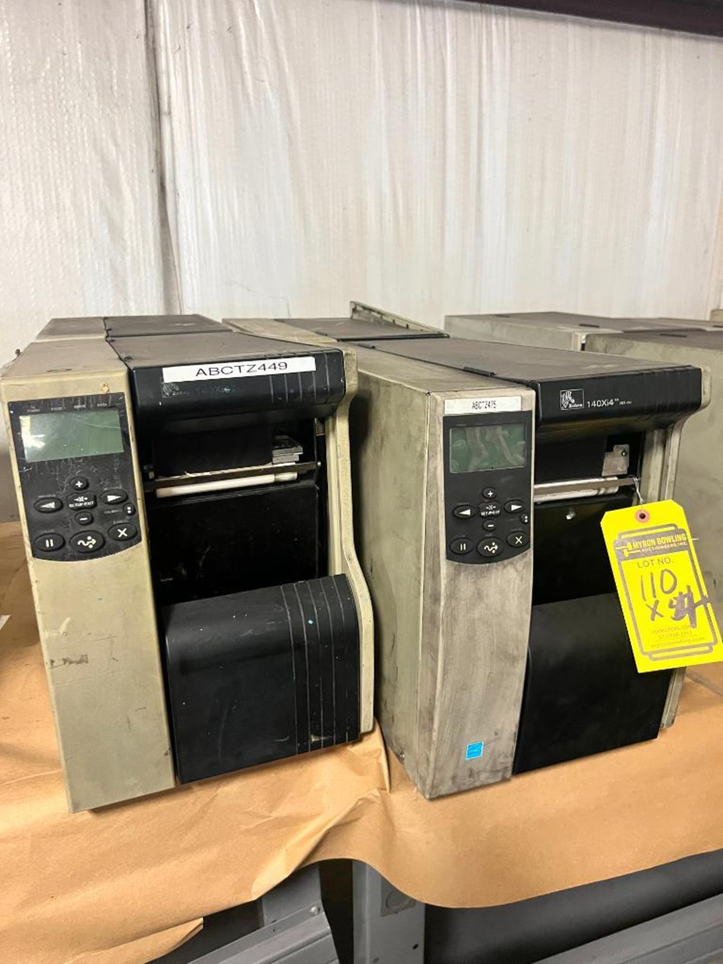 (4x) Zebra Printers, 140XI4