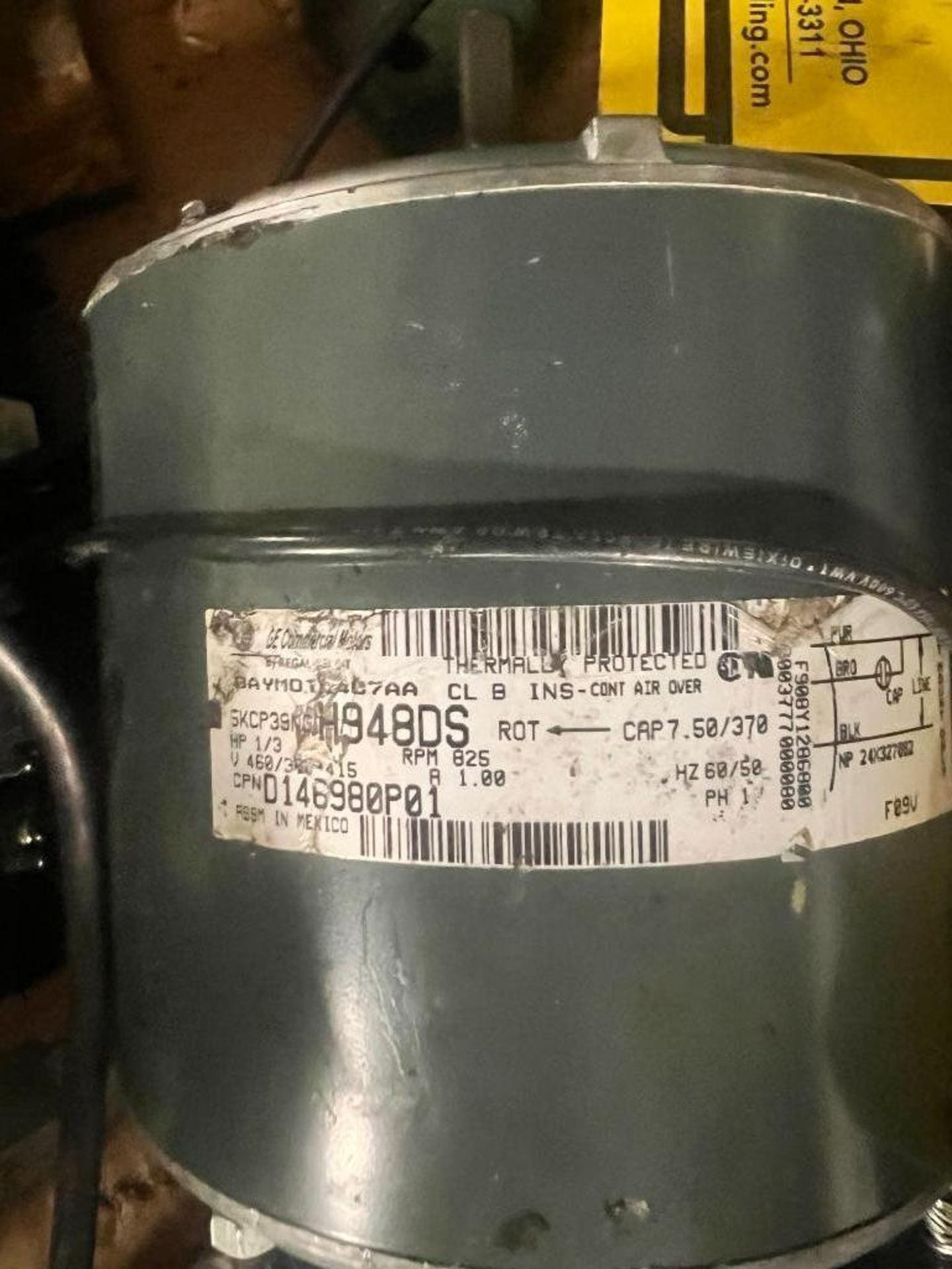 (1) Glycol Pump, (1) Fasco Motor, Single-Phase, Type: U24, (1) AC Motor - Image 4 of 4