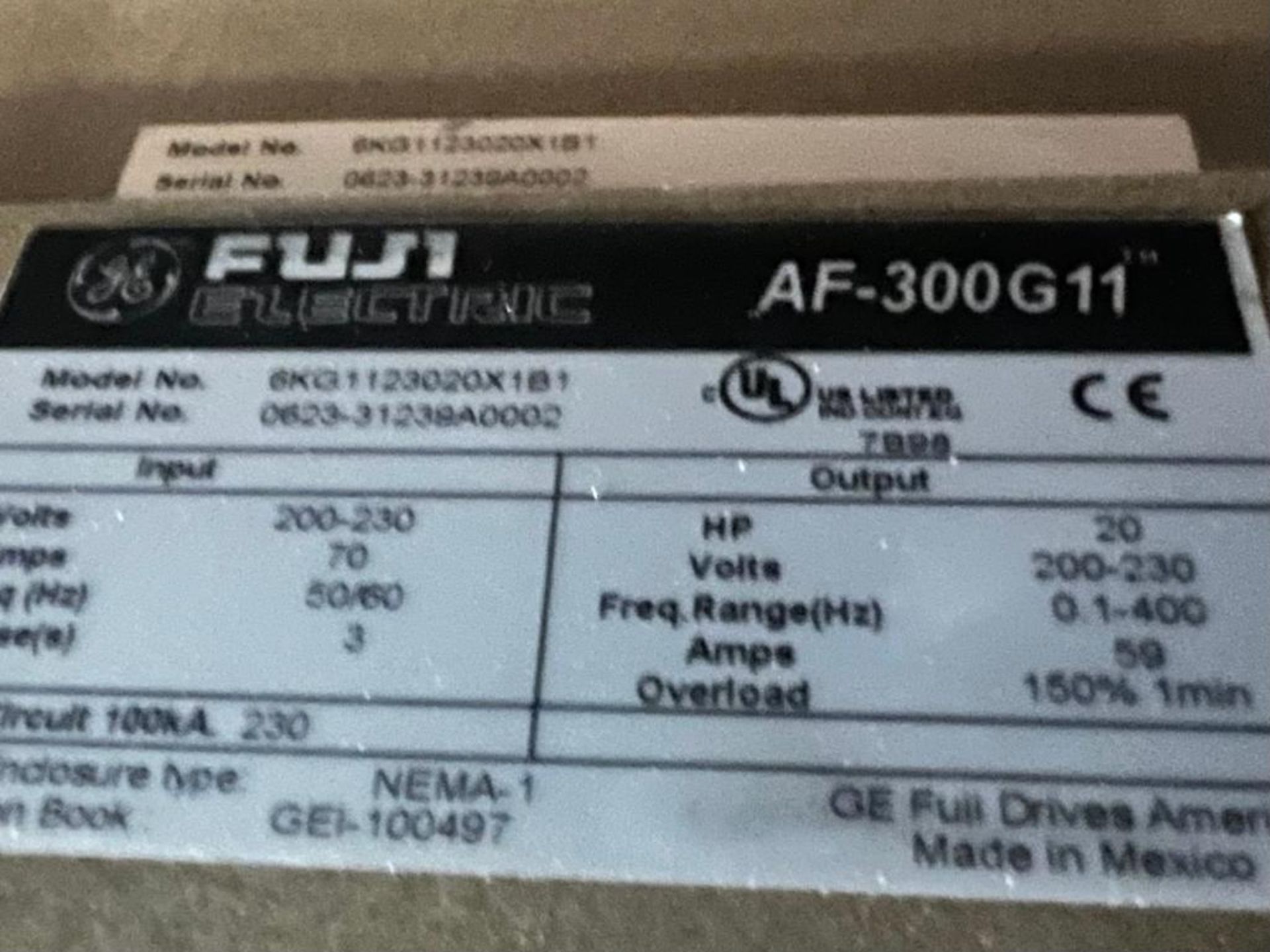 (2x) GE Fuji Electric AF-300 G11 Adjustable Frequency Drives - Image 4 of 7