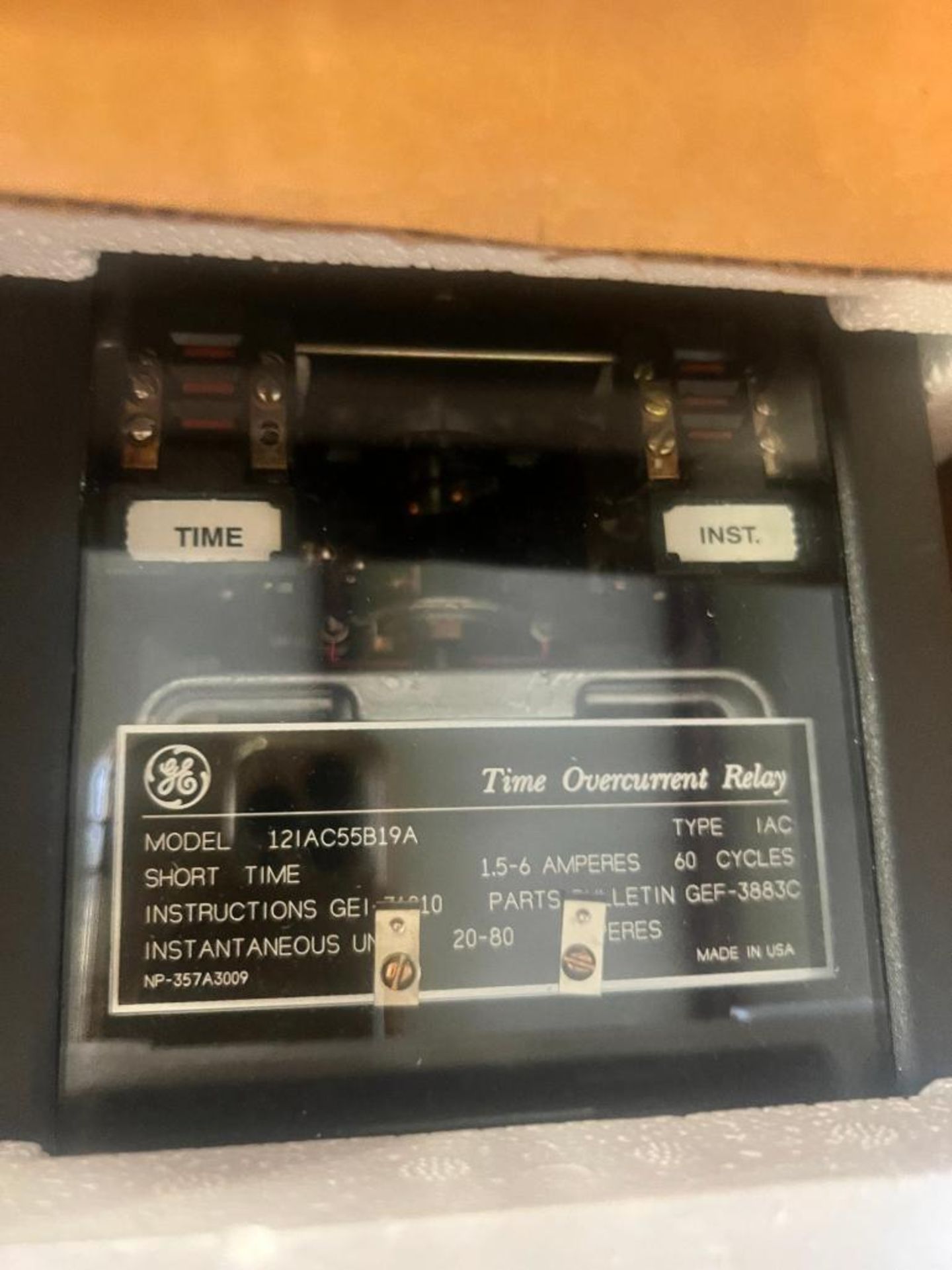 (New) General Electric Time Overcurrent Relay, Model 121AC55B19A