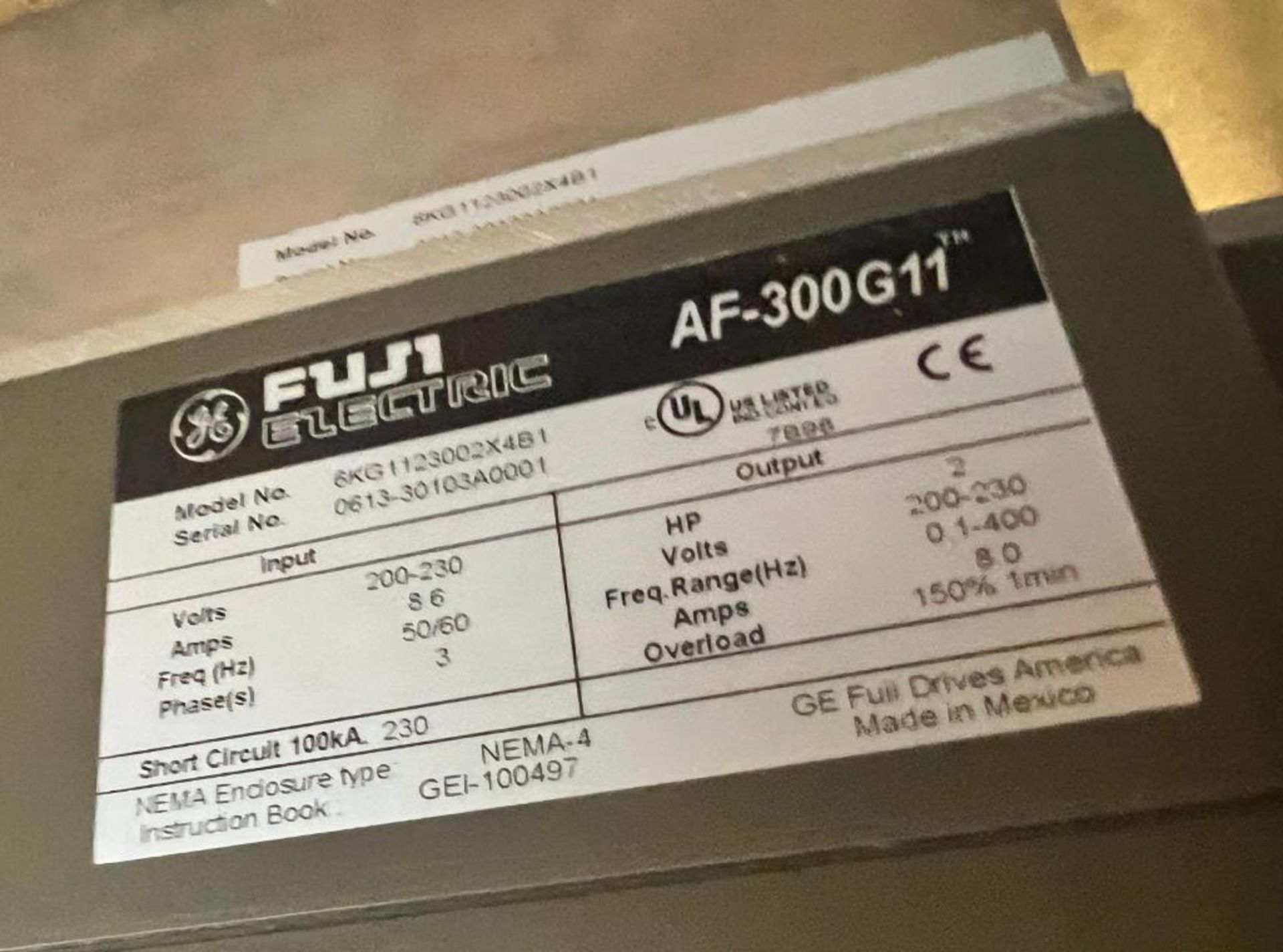 (4x) GE Fuji Electric AF-300 G11 Adjustable Frequency Drives - Image 7 of 9