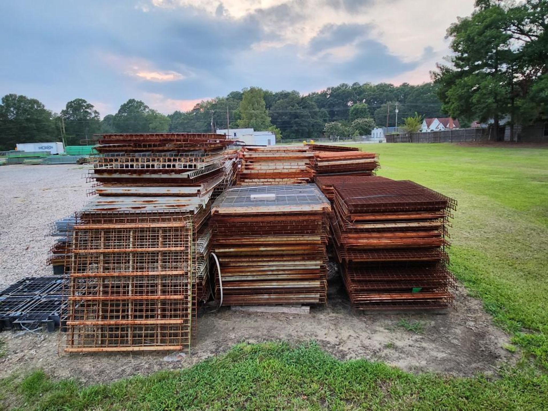 (17) Skids of Pallet Rack Wire Decking