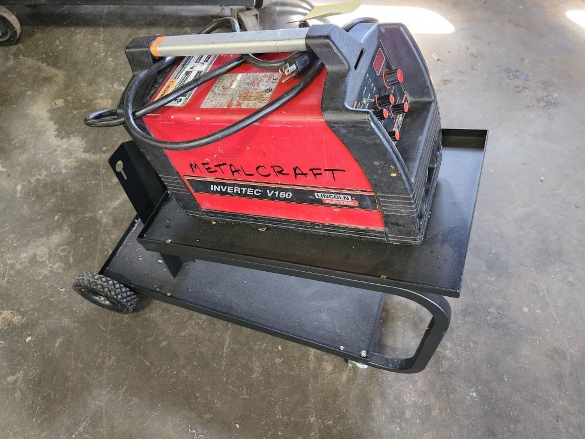 Lincoln Invertec V160-T TIG Welder, 115V/230V, Single Phase, Model 11032, w/ Cart - Image 3 of 4