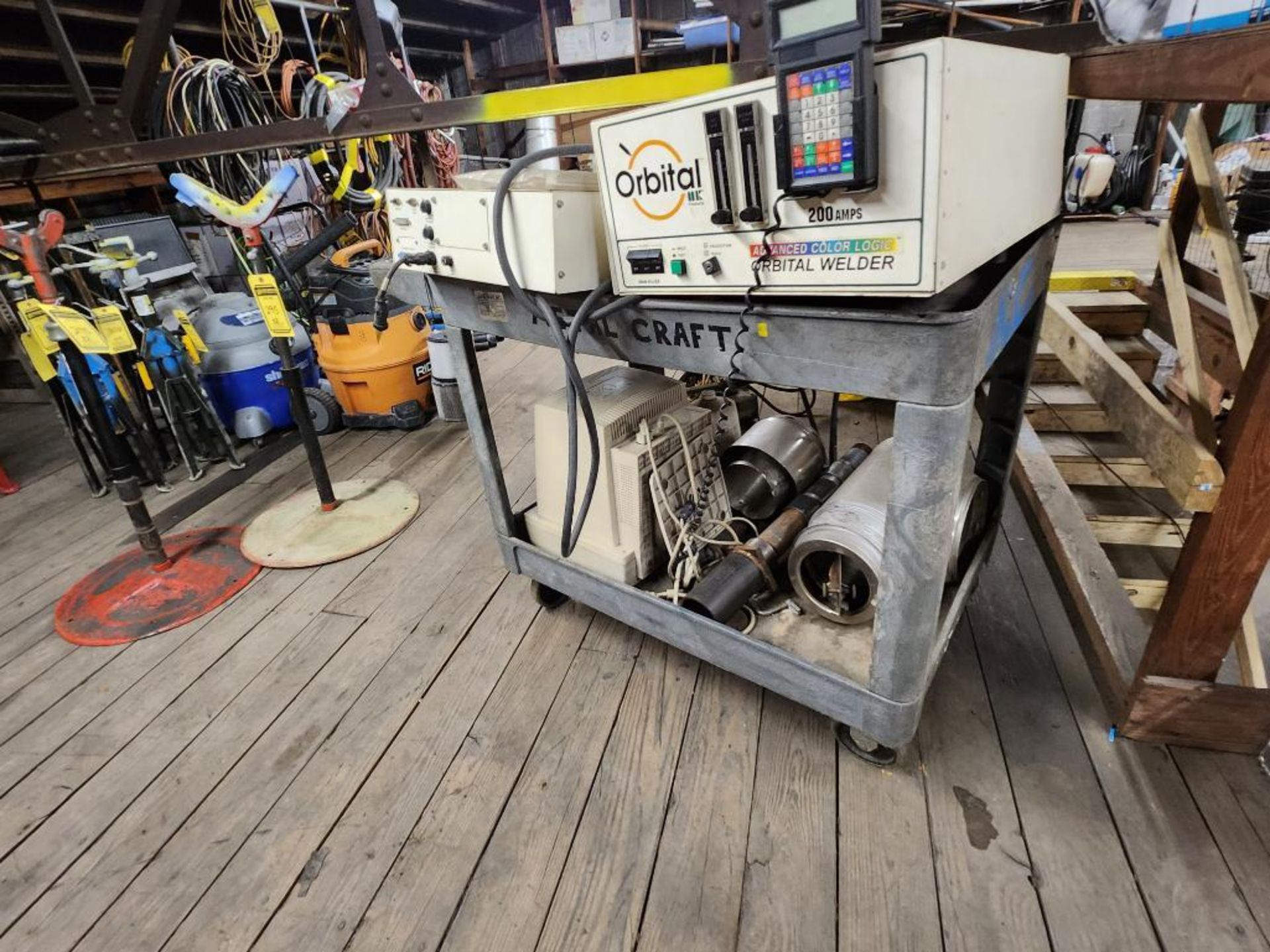 MK Orbital Welder, 120V/208/240V, Single or 3-Phase, Model 001-1225, S/N 0169, w/ Cart, & Content - Image 2 of 5