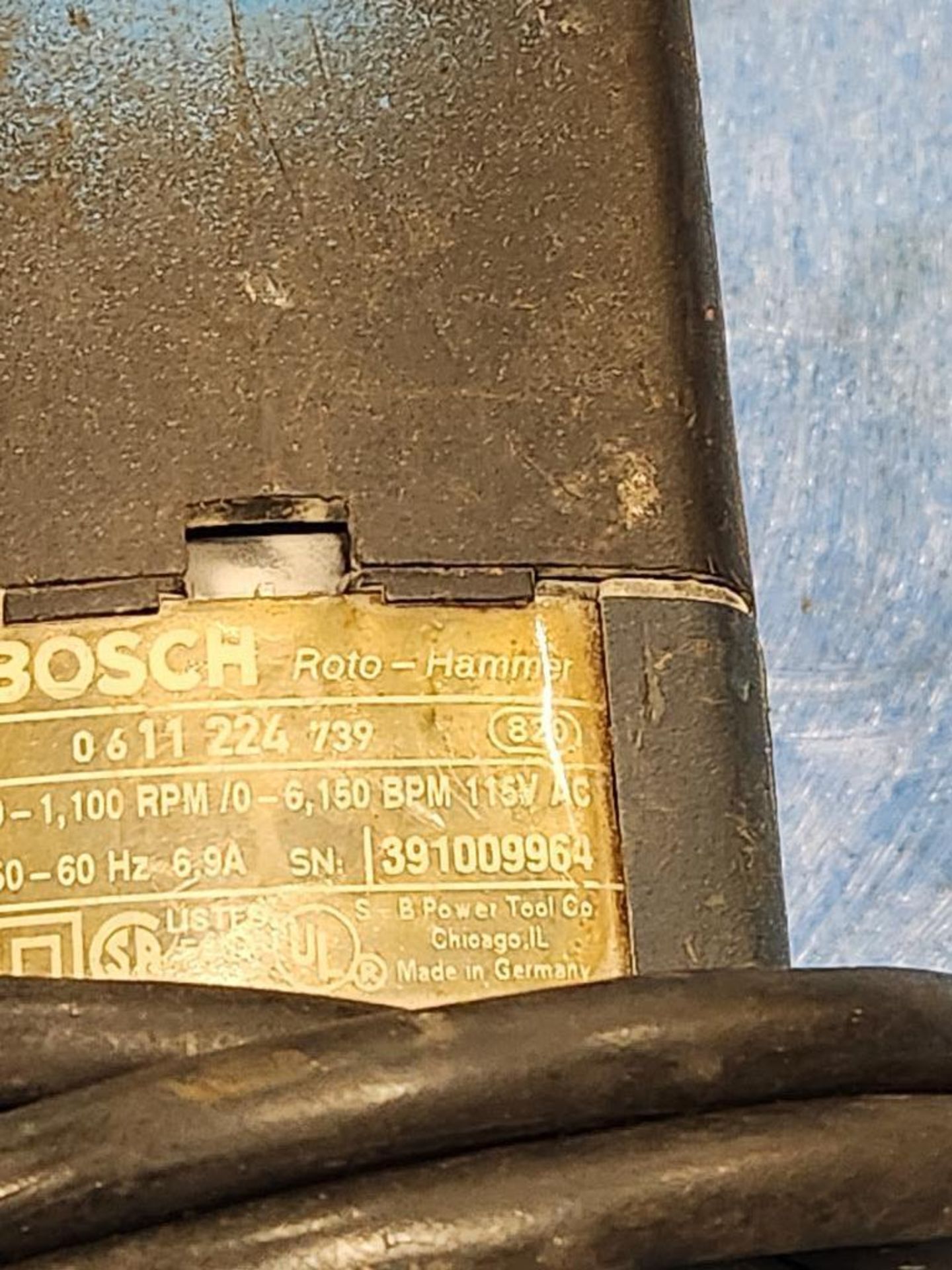 Bosch Bulldog Hammer Drill, Model 11224VSR - Image 3 of 4