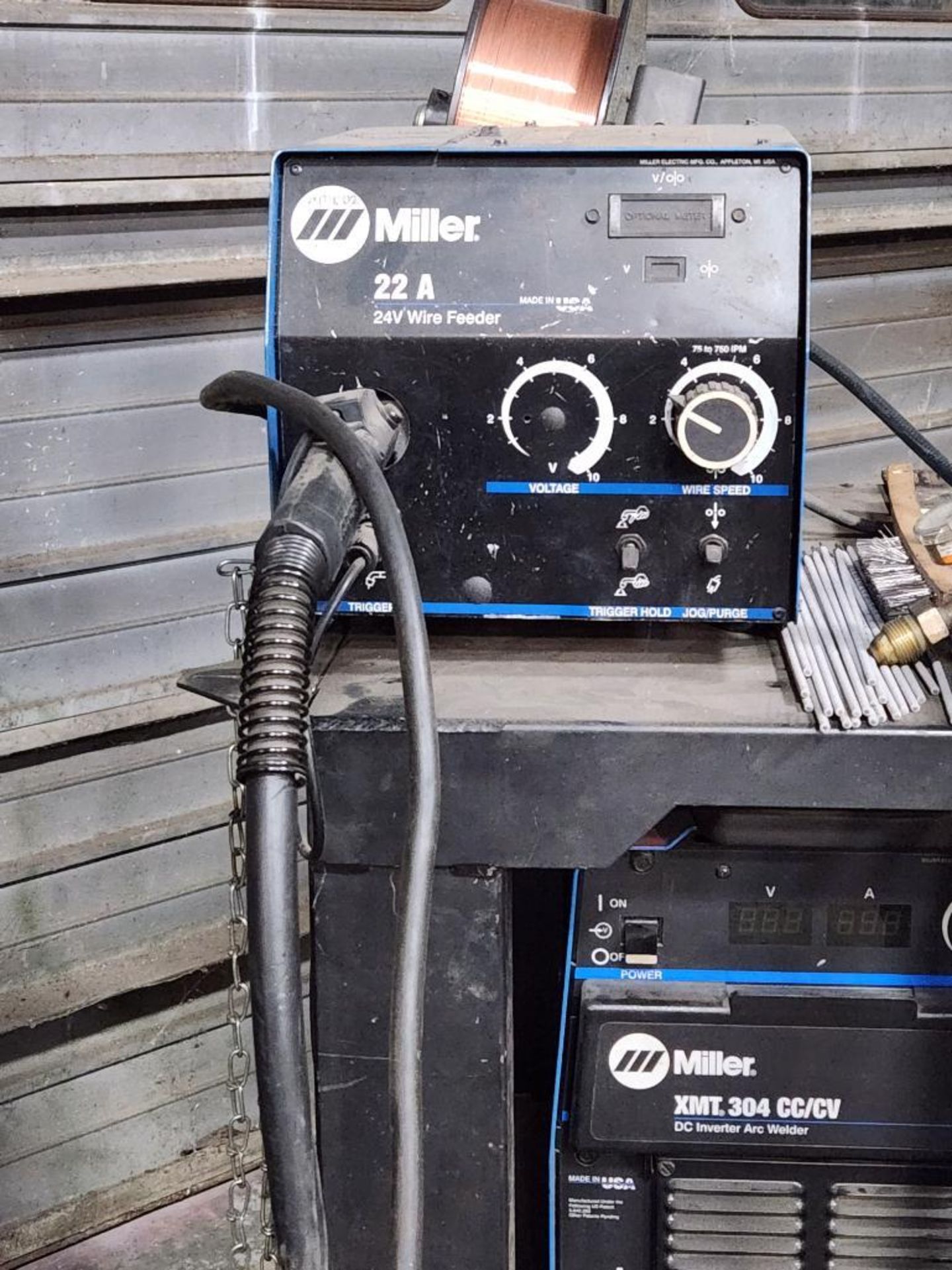 Miller XMT 304 CC/CV, 230V/460V, Single Phase & 3-PH, Model 903471, S/N LC535246, & Miller 22A Wire - Image 3 of 5