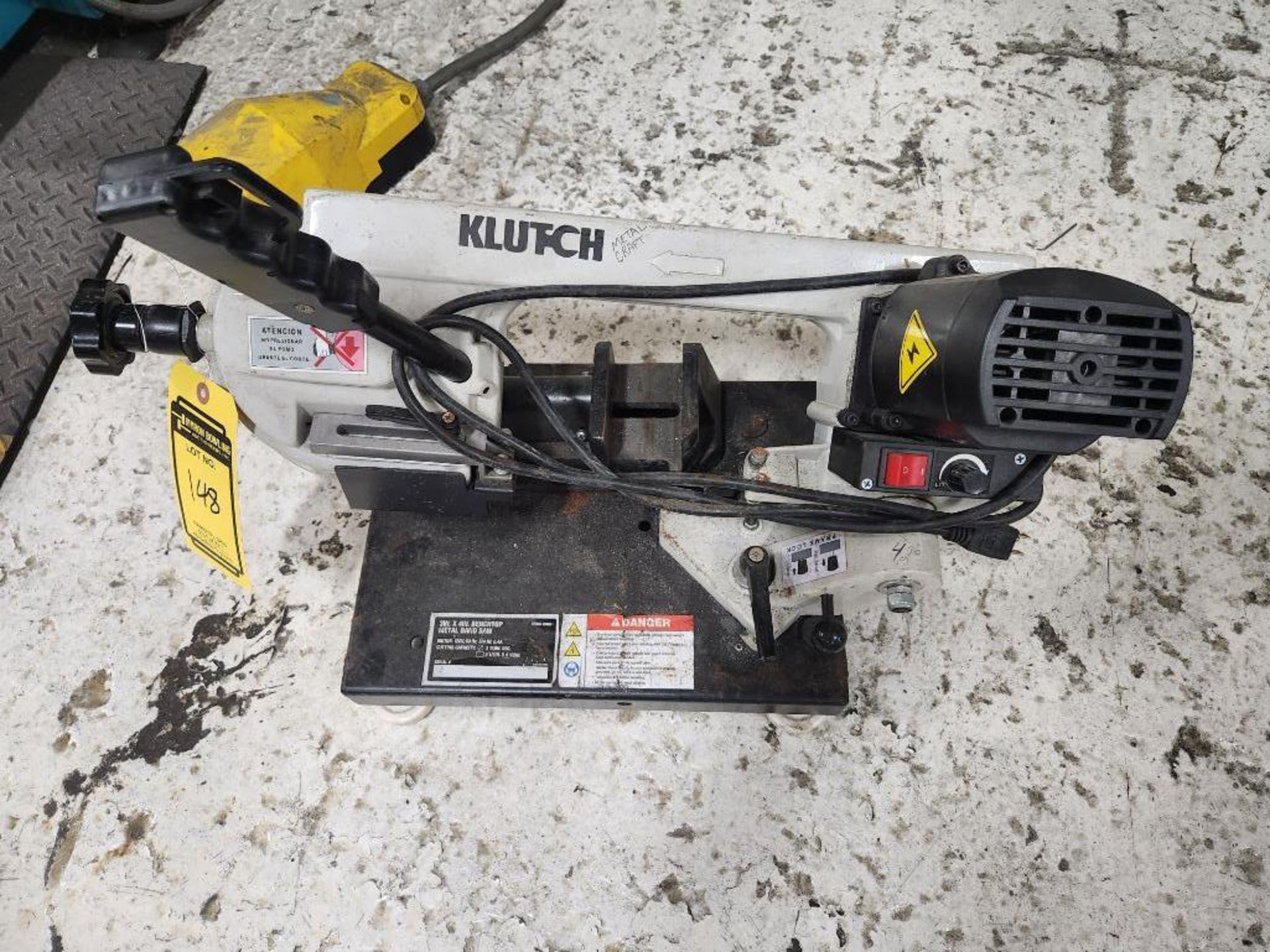 Klutch Bench Top Band Saw, 52" Blade, 3" - 4" Cut Capacity, Model 49466, S/N A17031970 - Image 2 of 4