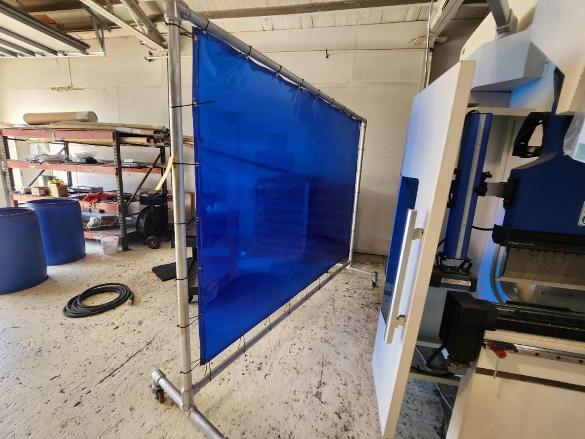 Aluminum Welding Screen Frame on Casters, w/ Screen - Image 3 of 3