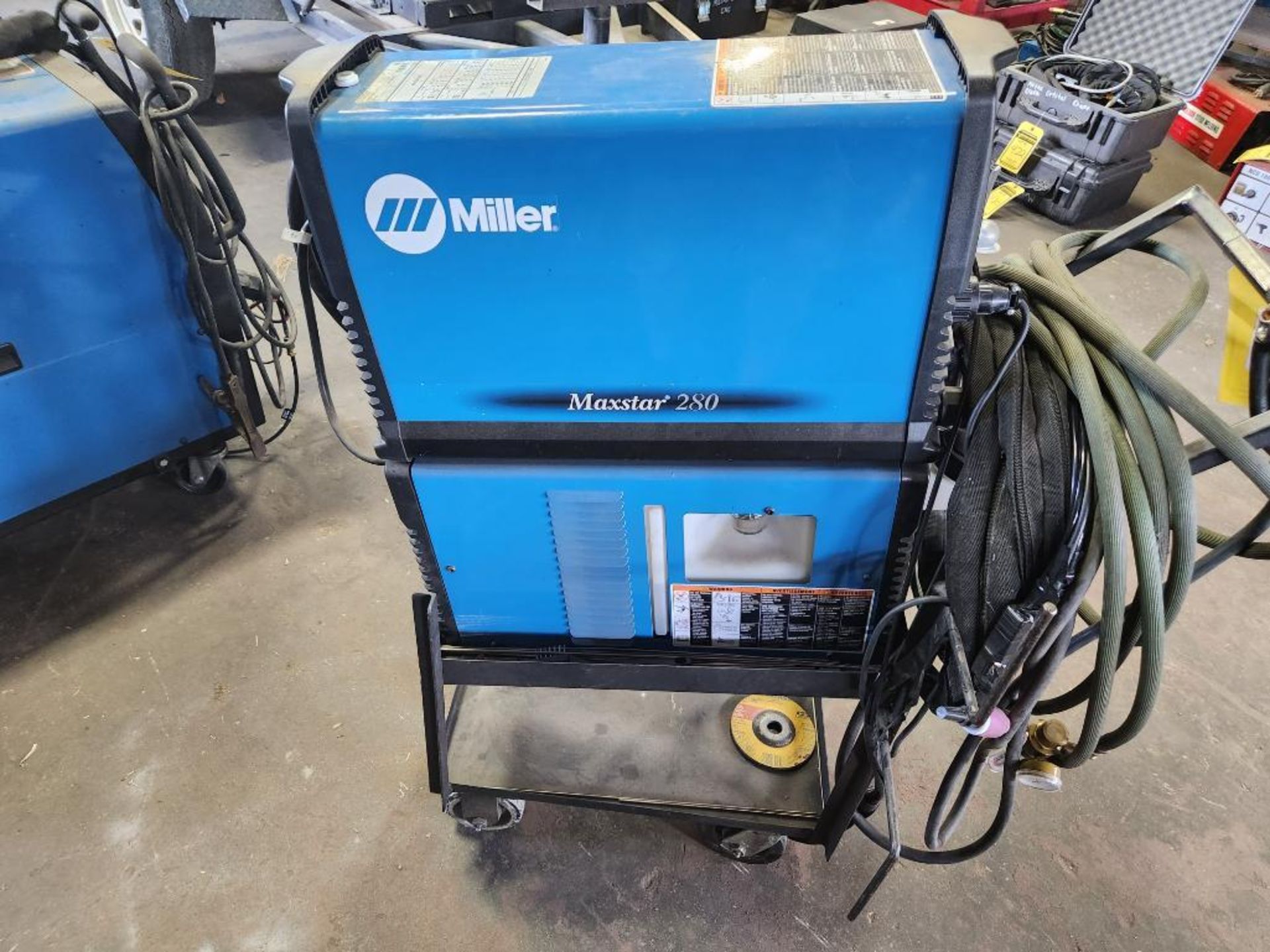 Miller Maxstar 280 TIG & Stick Welder, 208V-575V, Single or Three Phase, Model 907539, S/N MK300553L - Image 4 of 5