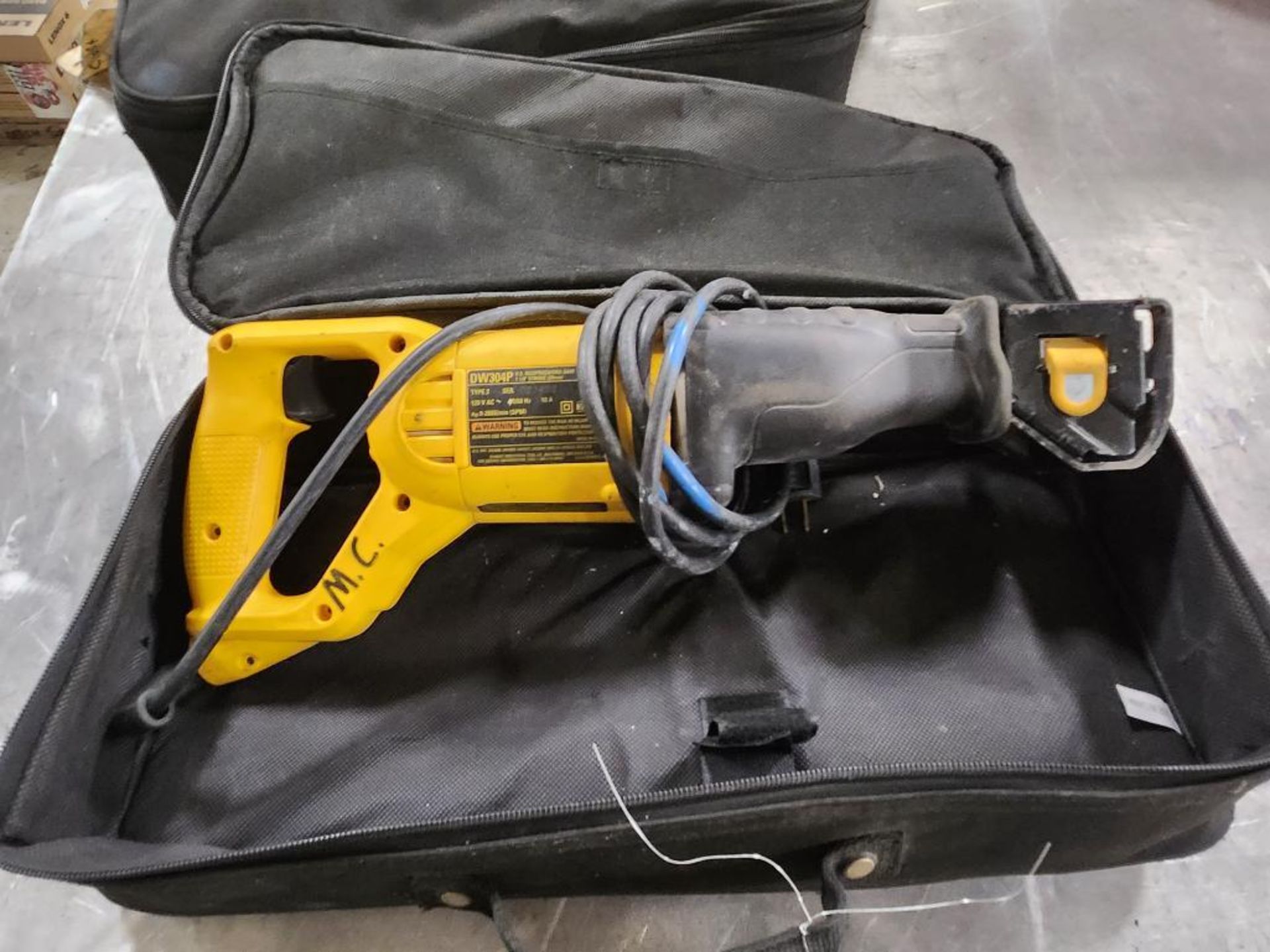 Dewalt Reciprocating Saw, Model DW304P, S/N 023406, w/ Bag