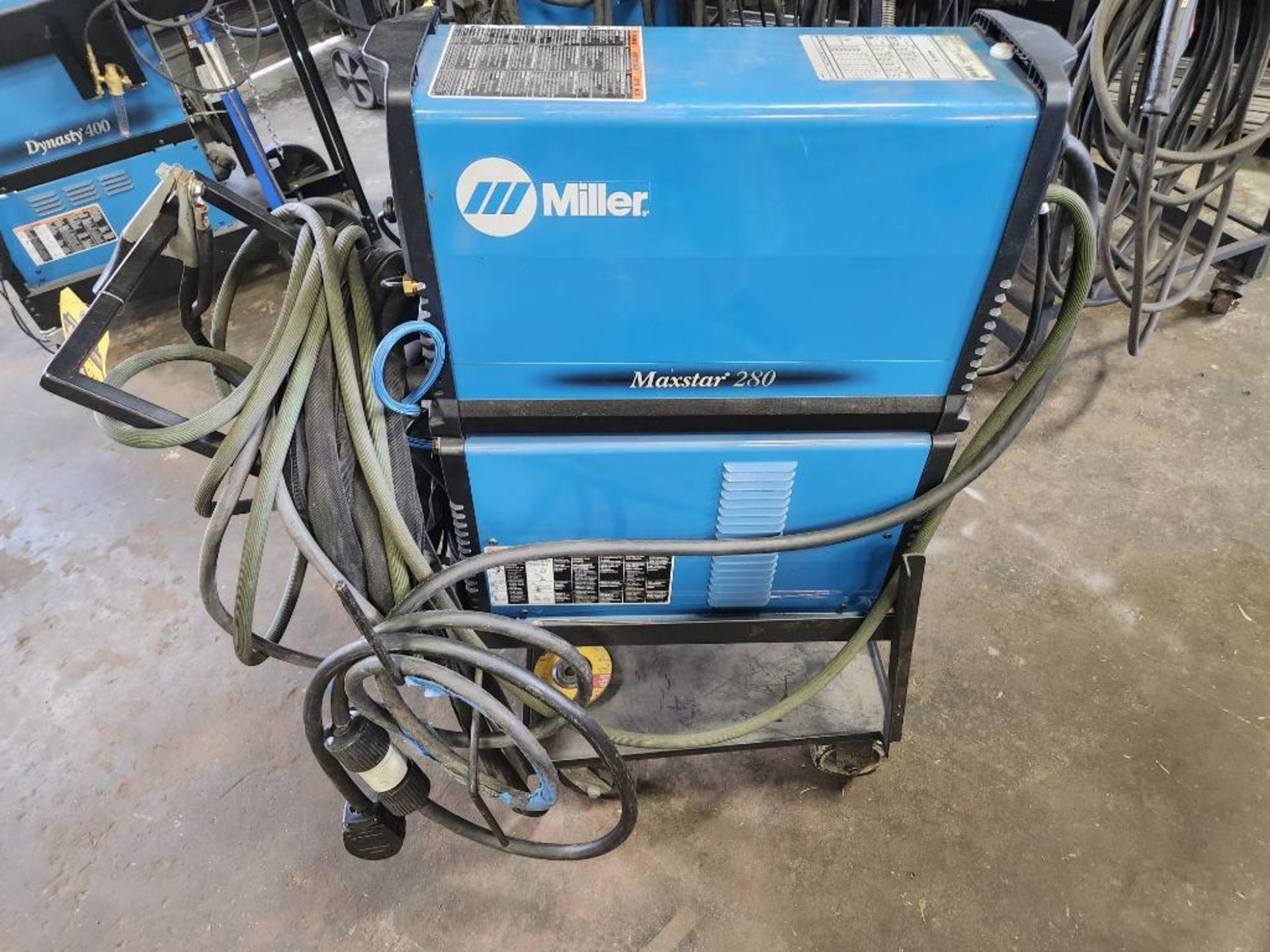 Miller Maxstar 280 TIG & Stick Welder, 208V-575V, Single or Three Phase, Model 907539, S/N MK300553L