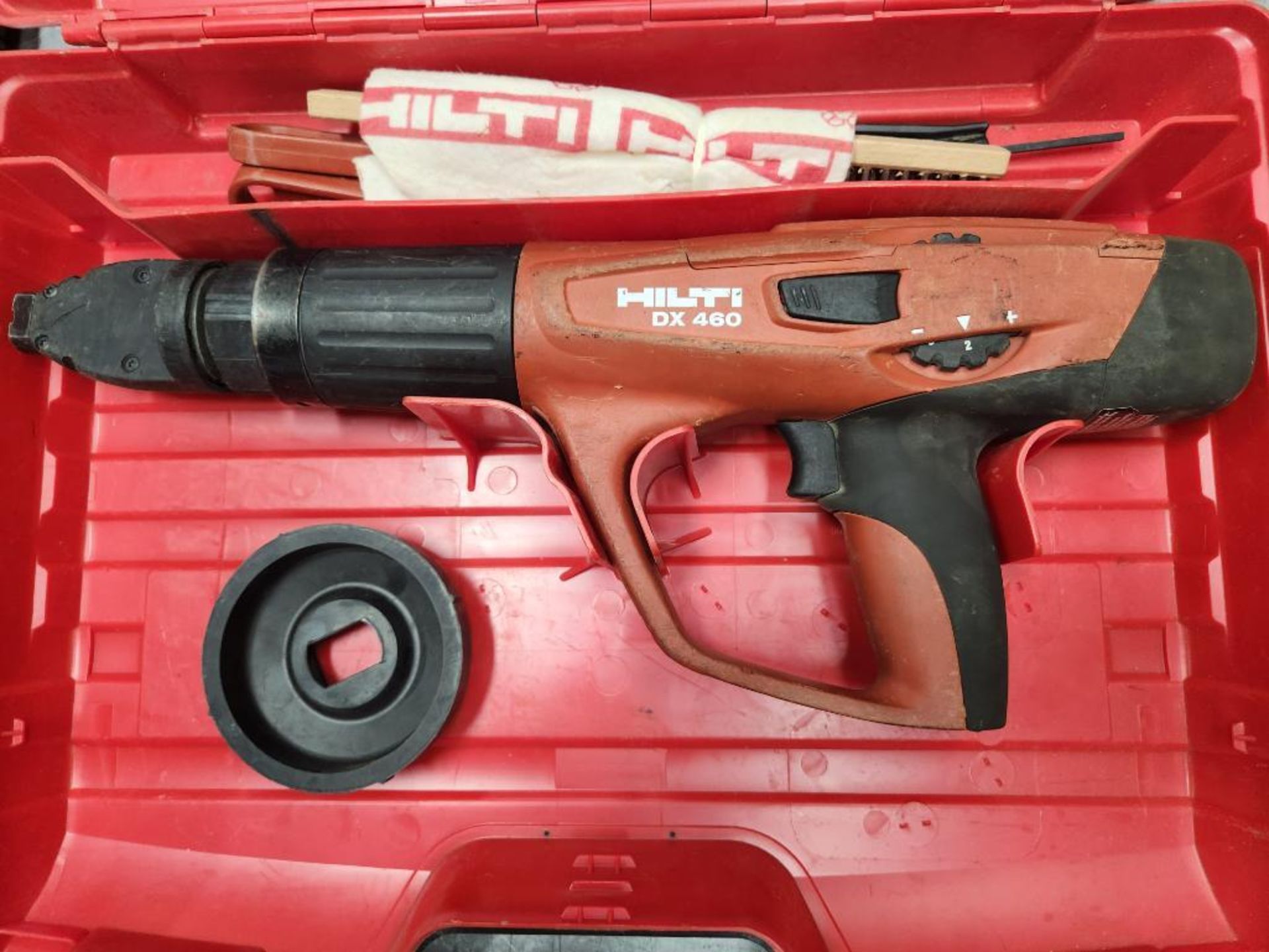 Hilti Powder-Actuated Fastening Tool, Model DX460, S/N 374279, w/ Case - Image 3 of 3