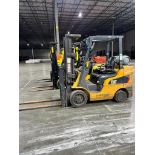 2017 Caterpillar 6,000-LB. Forklift, Model 2C6000, S/N AT83F42513, LPG, Solid Tires, 3-Stage Mast, 1