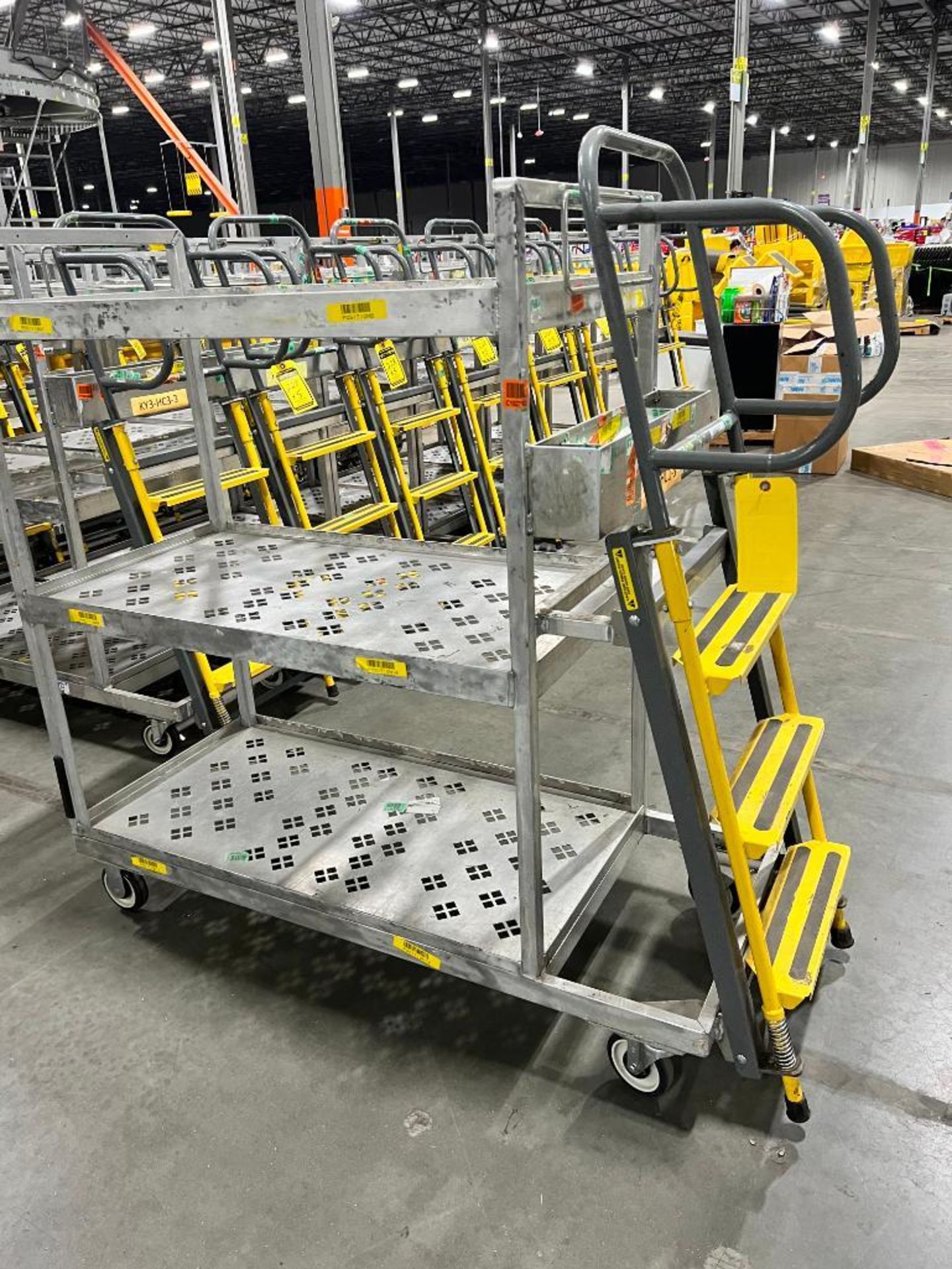 (5x) National Cart Flat Shelf Ladder Carts, 300 LB. Max. Rated Load ($40 Loading Fee Will Be Added T