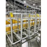 (8x) Metal Rolling Material Racks ($35 Loading Fee Will Be Added To Invoice)