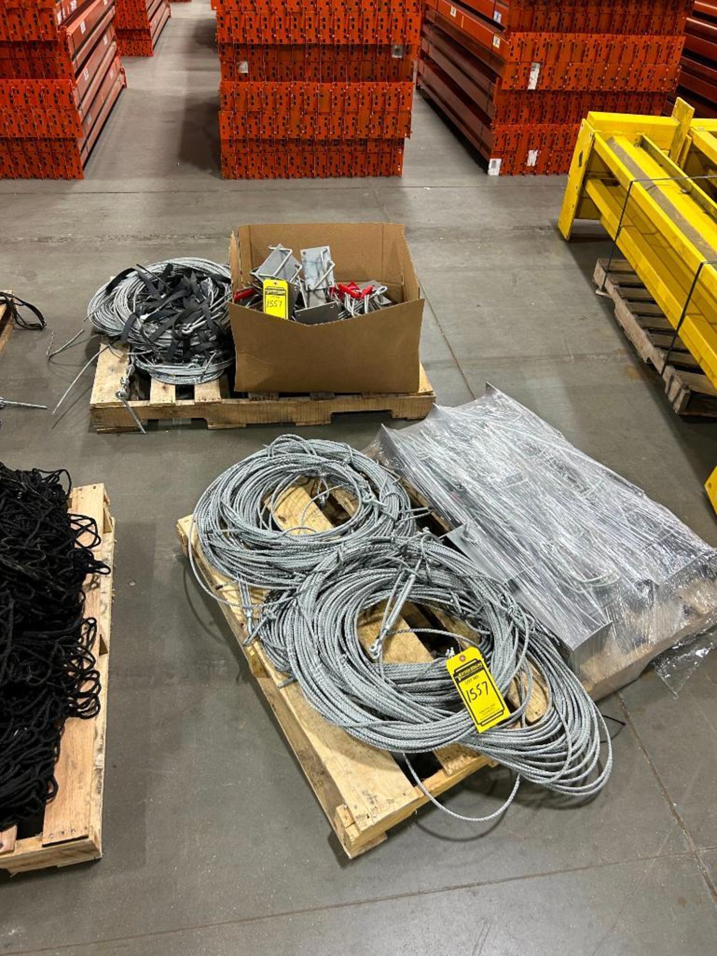 (4) Skids of Pallet Rack Safety Netting, Cabling, & Hardware ($50 Loading Fee Will Be Added To Invoi - Image 2 of 2