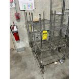 (2x) Nexel Wire Shelf Rolling Carts ($10 Loading Fee Will Be Added To Invoice)