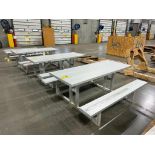 (5) Global Industrial Aluminum Picnic Tables & (4) Aluminum Benches ($50 Loading Fee Will Be Added T